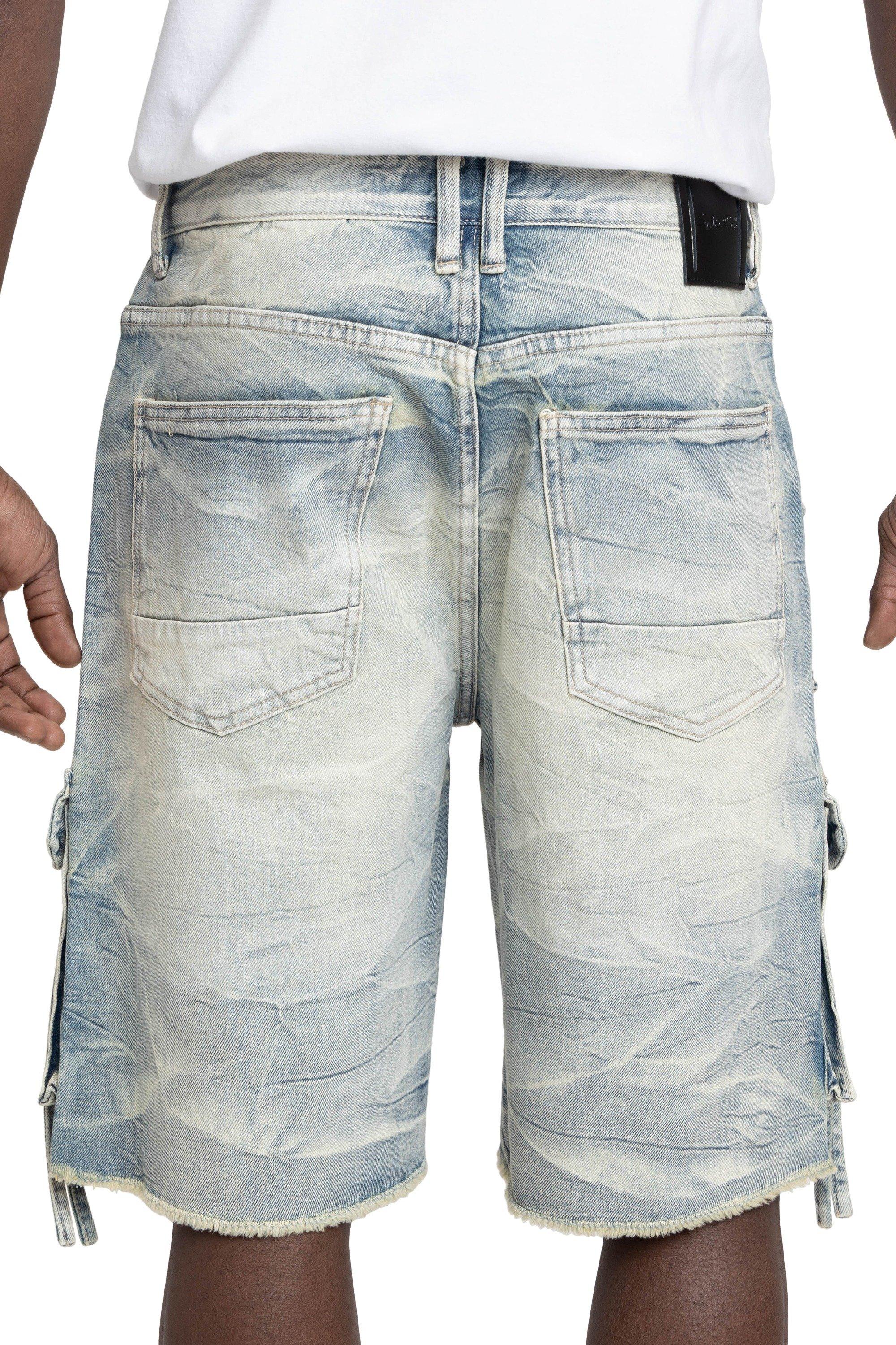 Smoke Rise Men's Comfort Cargo Shorts - Parsons Blue - BLUE Thumbnail View 2