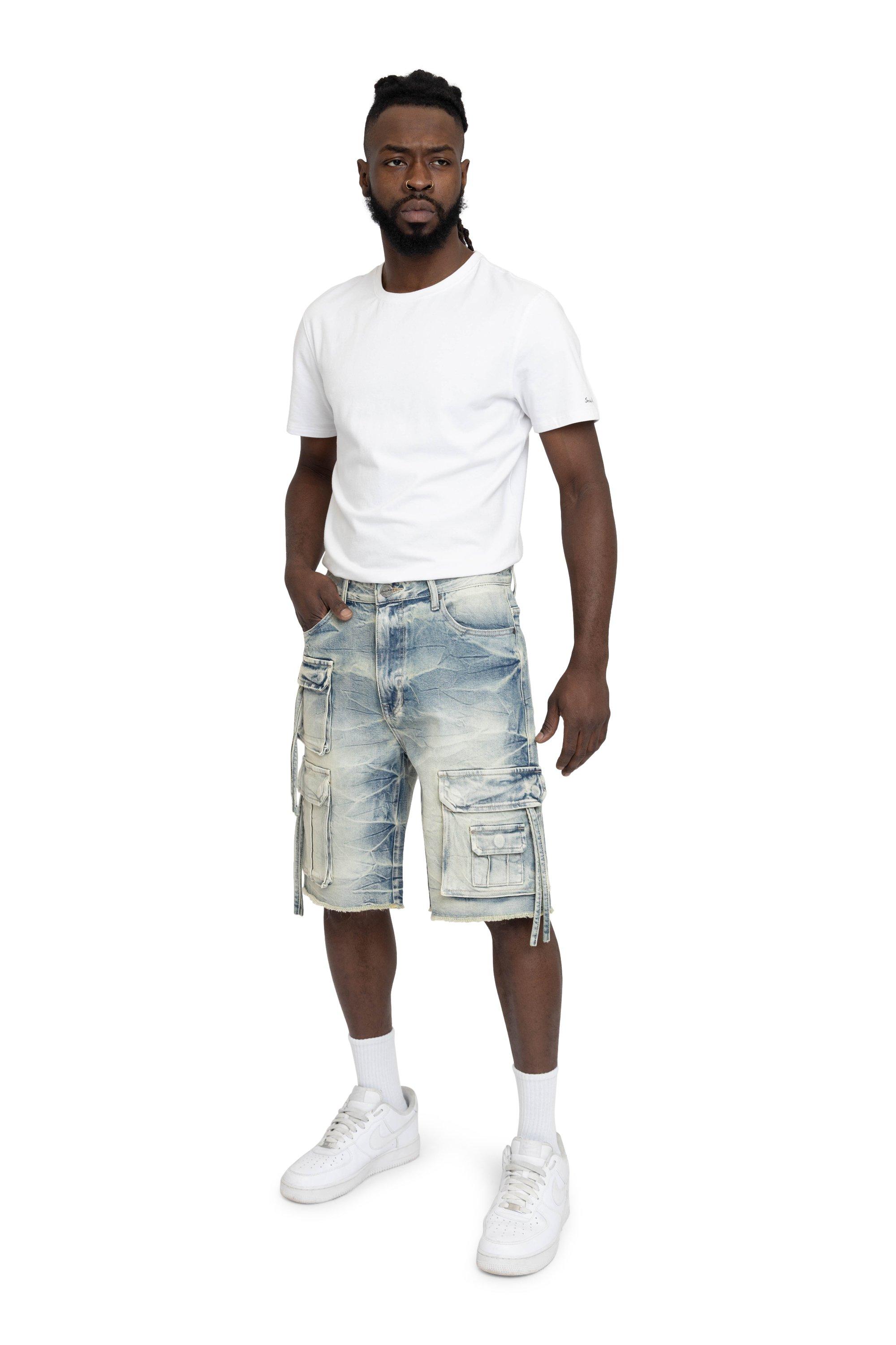 Smoke Rise Men's Comfort Cargo Shorts - Parsons Blue - BLUE Thumbnail View 4