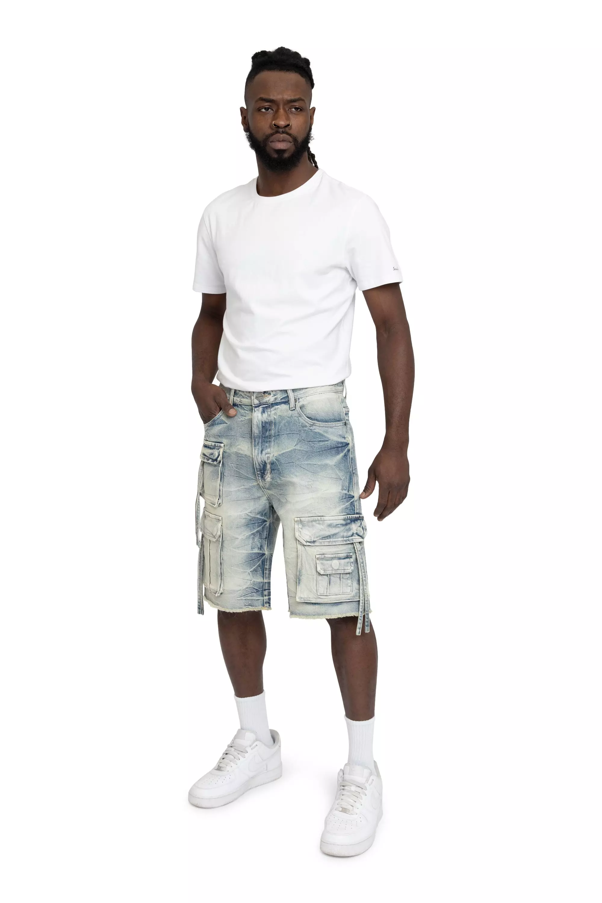 Smoke Rise Men's Comfort Cargo Shorts - Parsons Blue - BLUE