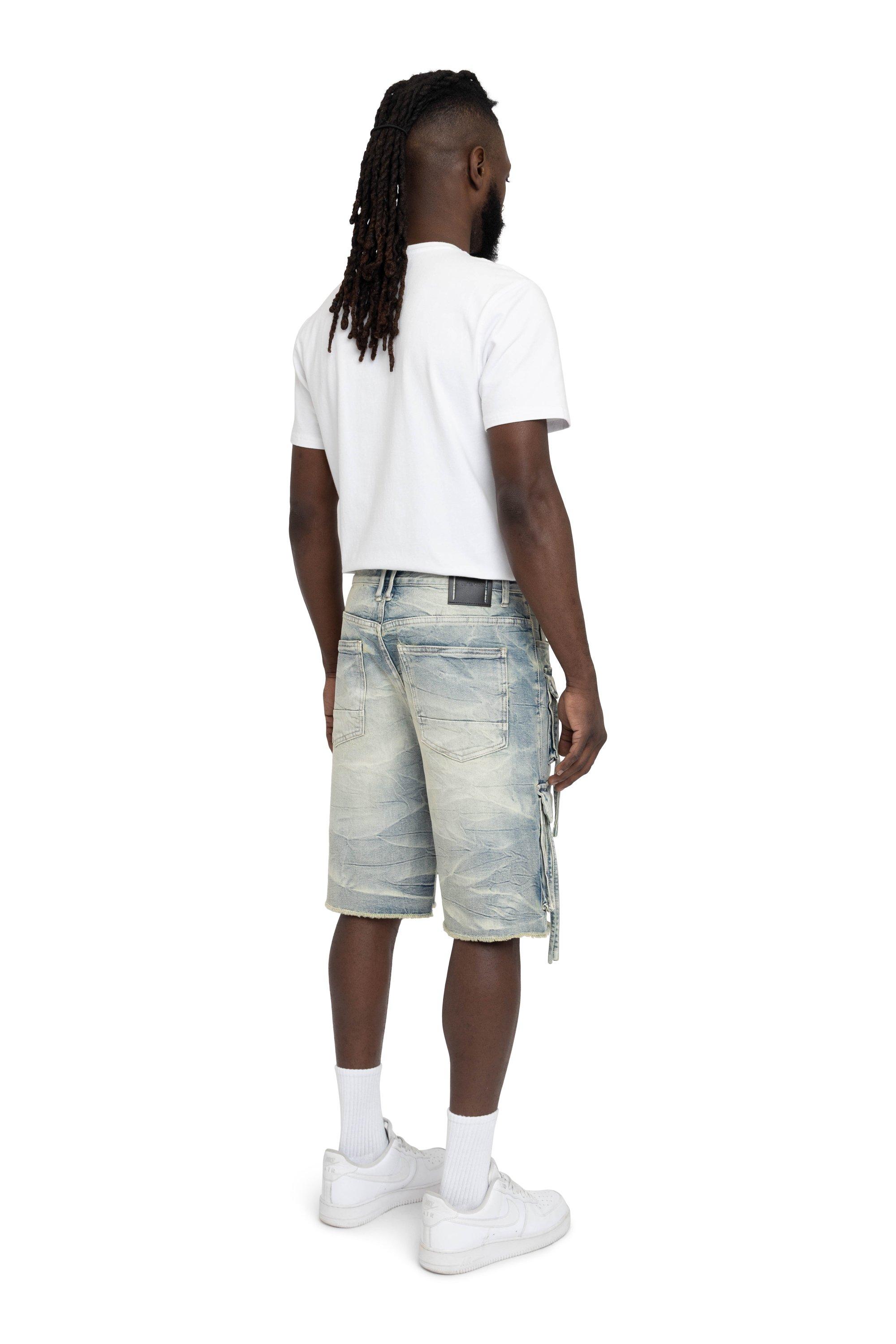 Smoke Rise Men's Comfort Cargo Shorts - Parsons Blue - BLUE Thumbnail View 5
