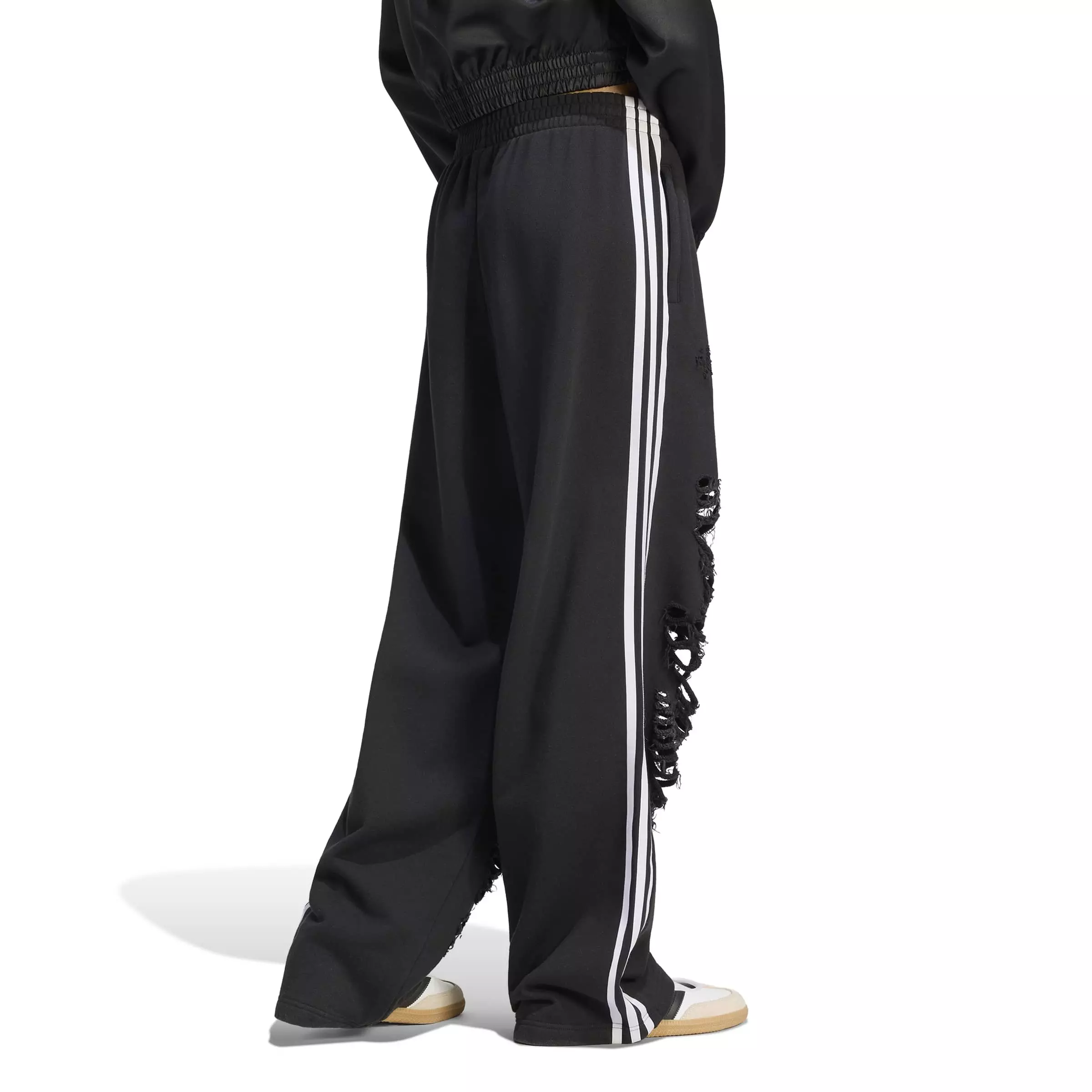 adidas Originals Women's Distressed Joggers - BLACK