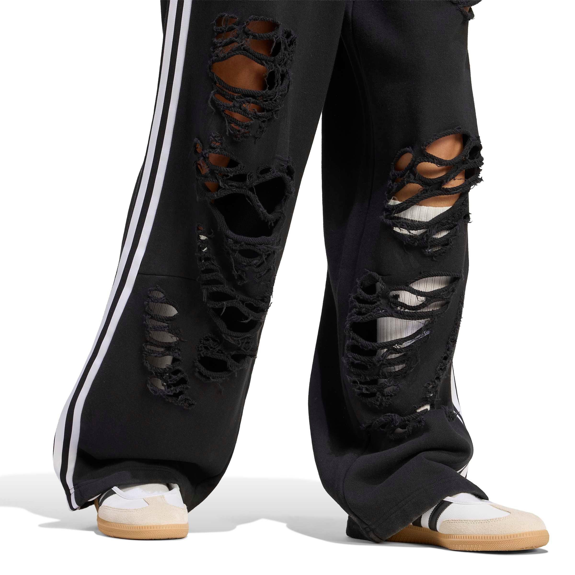 adidas Originals Women's Distressed Joggers - BLACK