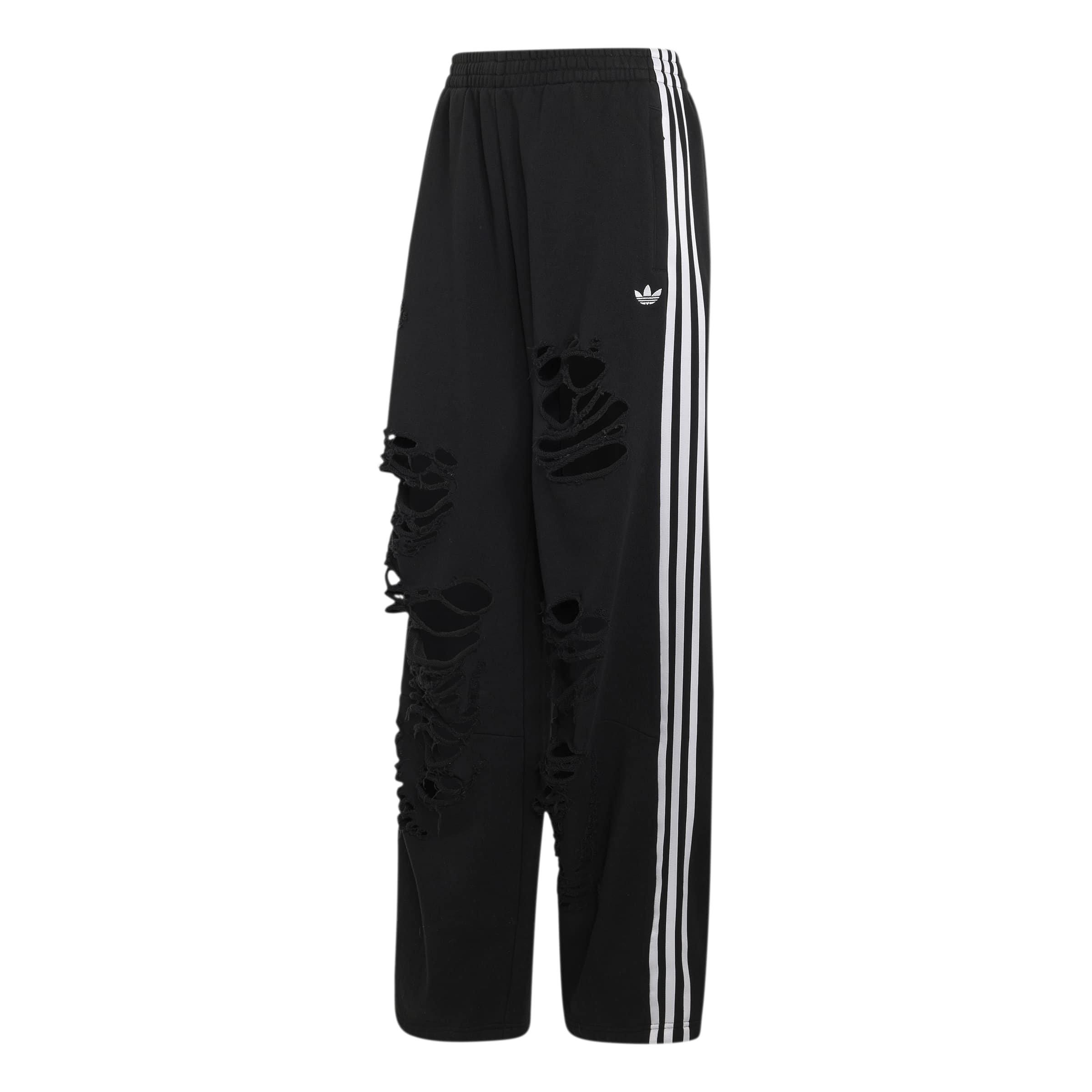 adidas Originals Women's Distressed Joggers - BLACK