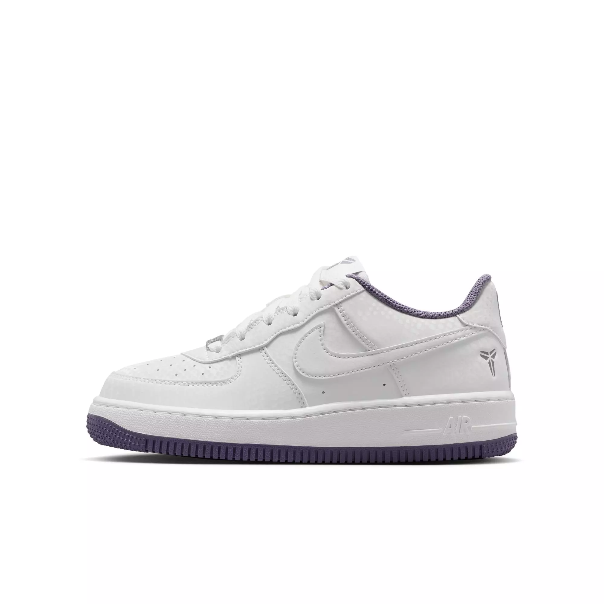 Nike Air Force 1 Low Kobe "Summit White/Daybreak" Grade School Boys' Shoe - WHITE