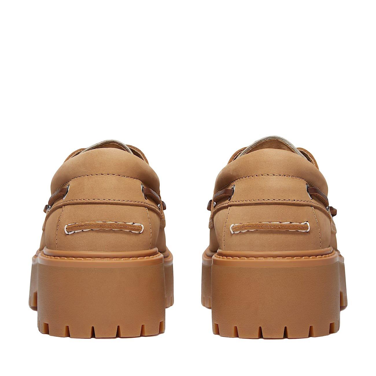 Timberland Stone Street Platform "Leopard Print/Beige" Women's Boat Shoe - BLACK/BROWN Thumbnail View 6