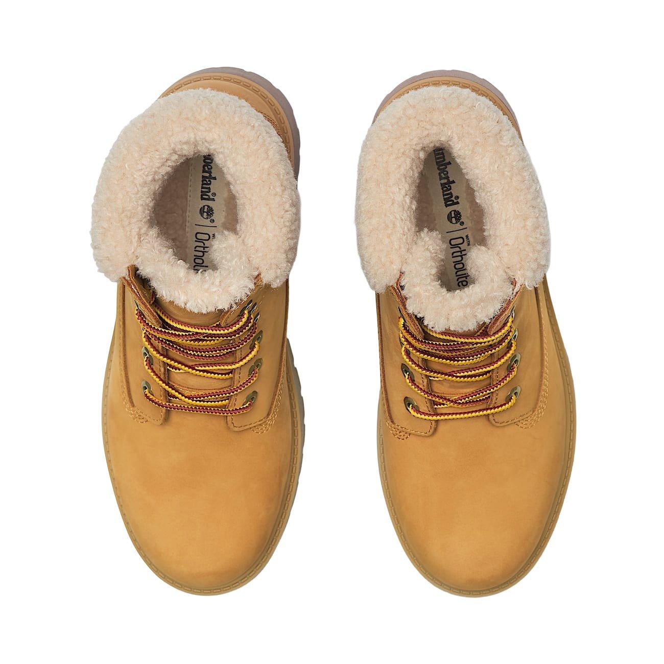 Timberland Stone Street Fur Platform Waterproof "Wheat" Women's Boot - WHEAT Thumbnail View 3