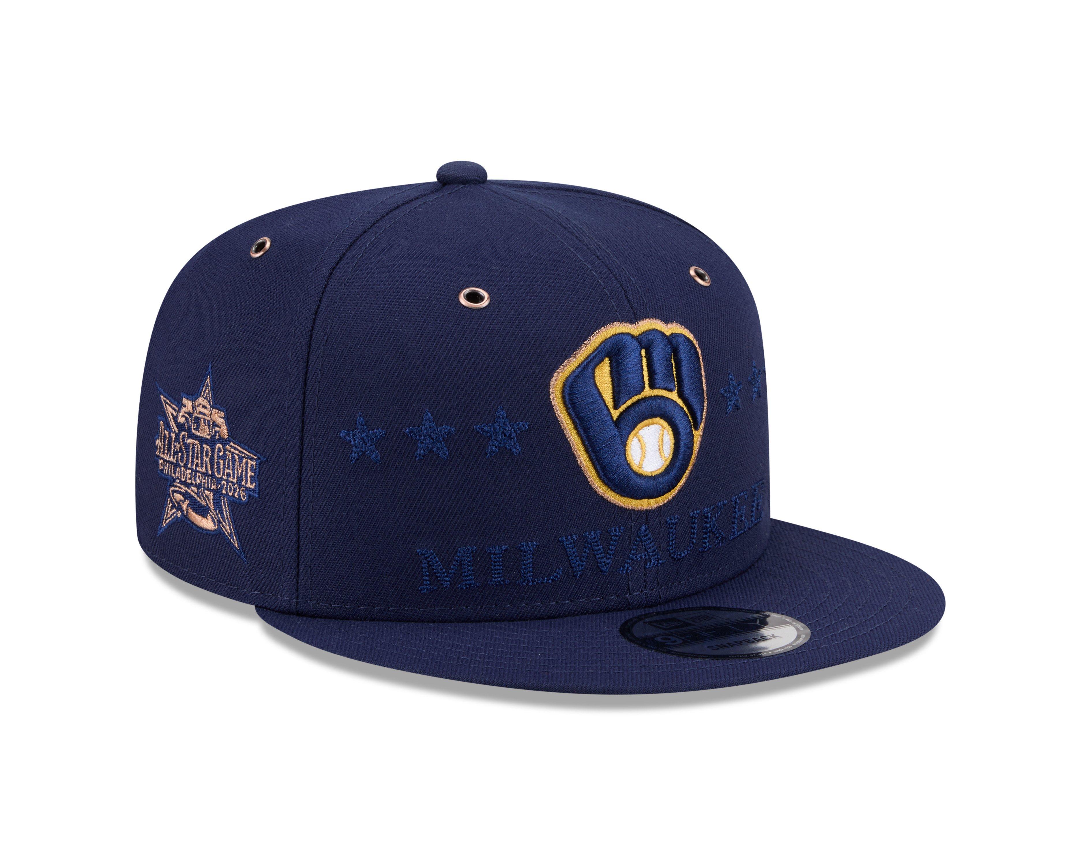 New Era Milwaukee Brewers 9FIFTY 2026 All Star Game Snapback Hat - Blue - BLUE Thumbnail View 2