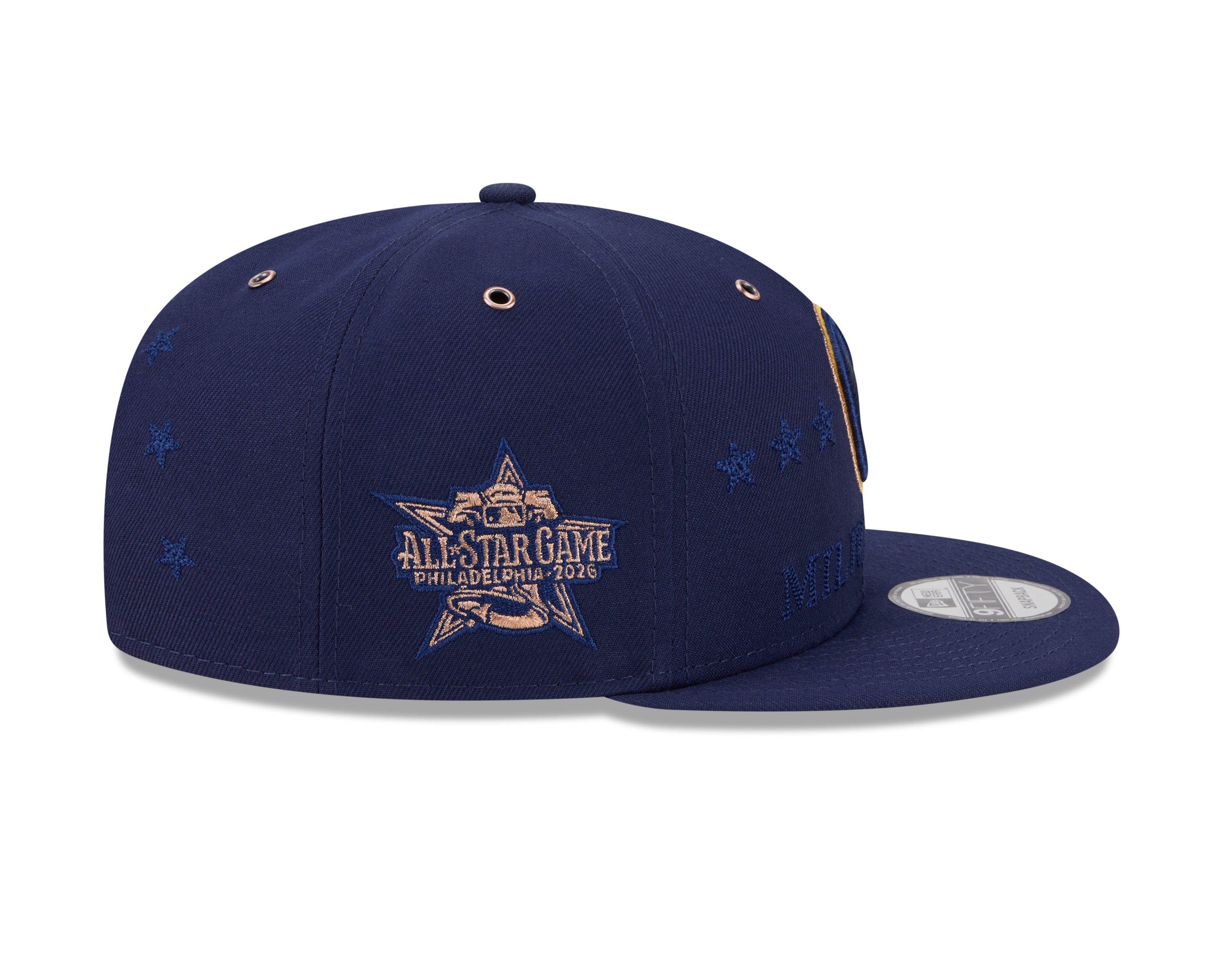 New Era Milwaukee Brewers 9FIFTY 2026 All Star Game Snapback Hat - Blue - BLUE Thumbnail View 6