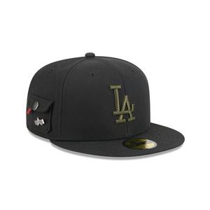 New Era Los Angeles Dodgers 59FIFTY Alpha Industries Fitted Hat - Black - BLACK