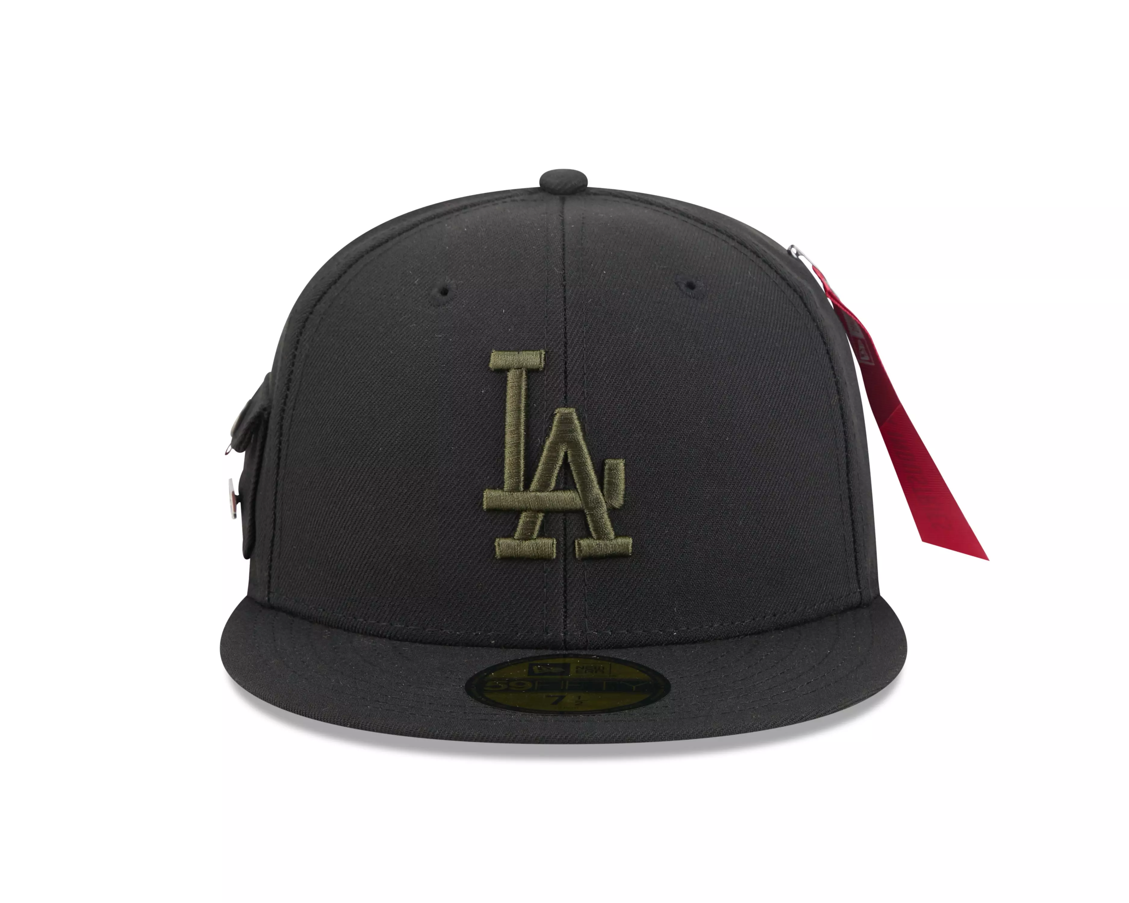 New Era Los Angeles Dodgers 59FIFTY Alpha Industries Fitted Hat - Black - BLACK