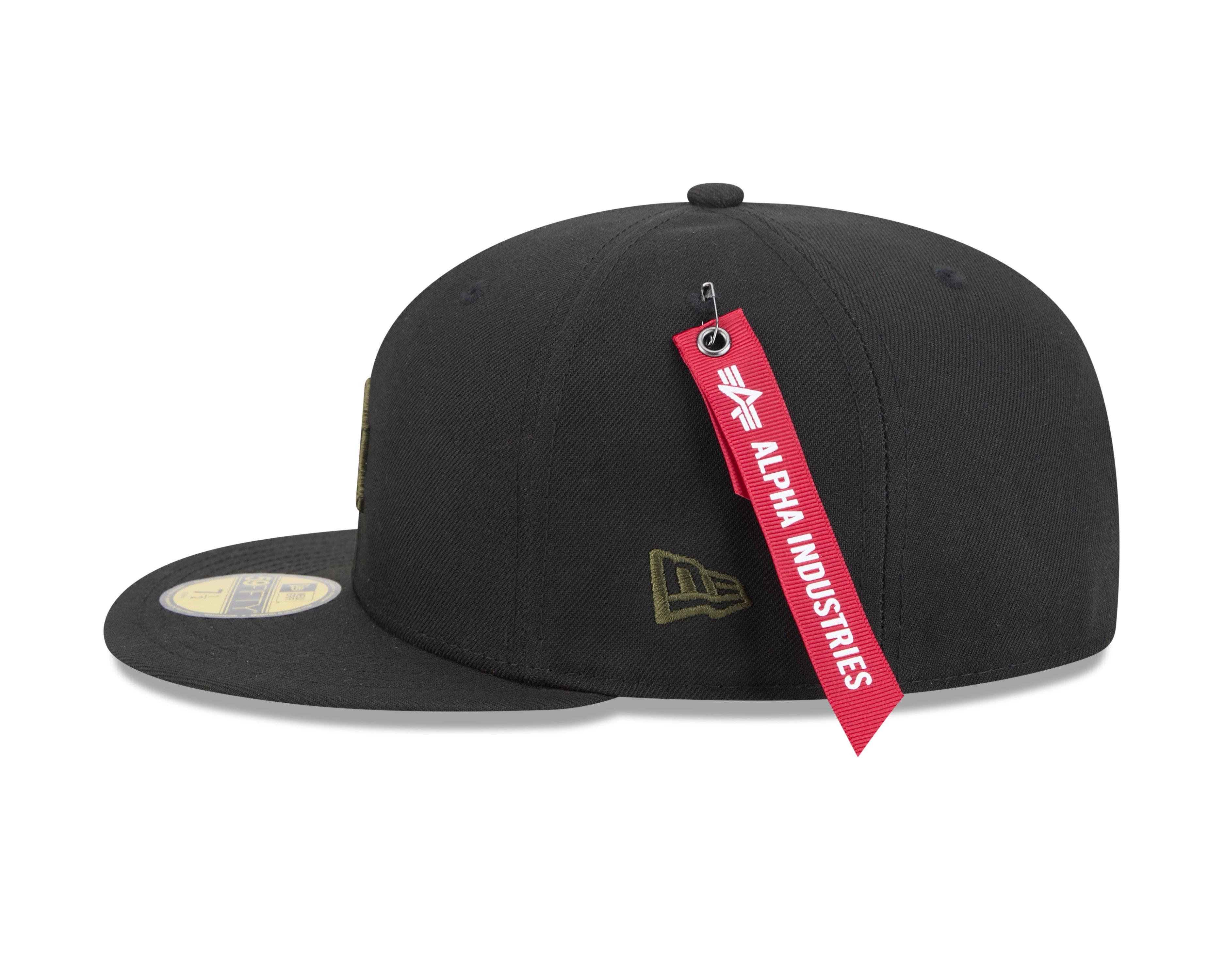 New Era Los Angeles Dodgers 59FIFTY Alpha Industries Fitted Hat - Black - BLACK