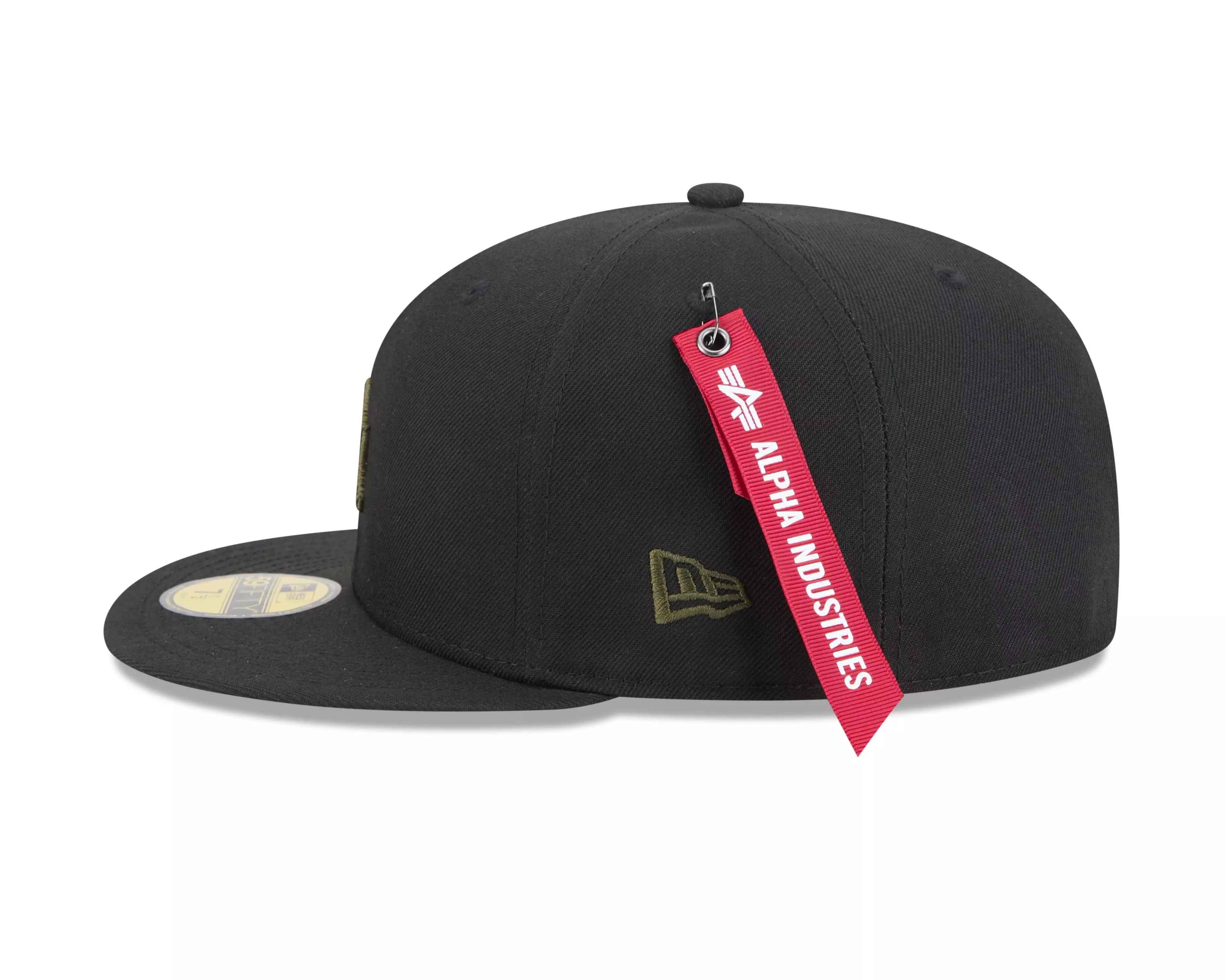 New Era Los Angeles Dodgers 59FIFTY Alpha Industries Fitted Hat - Black - BLACK