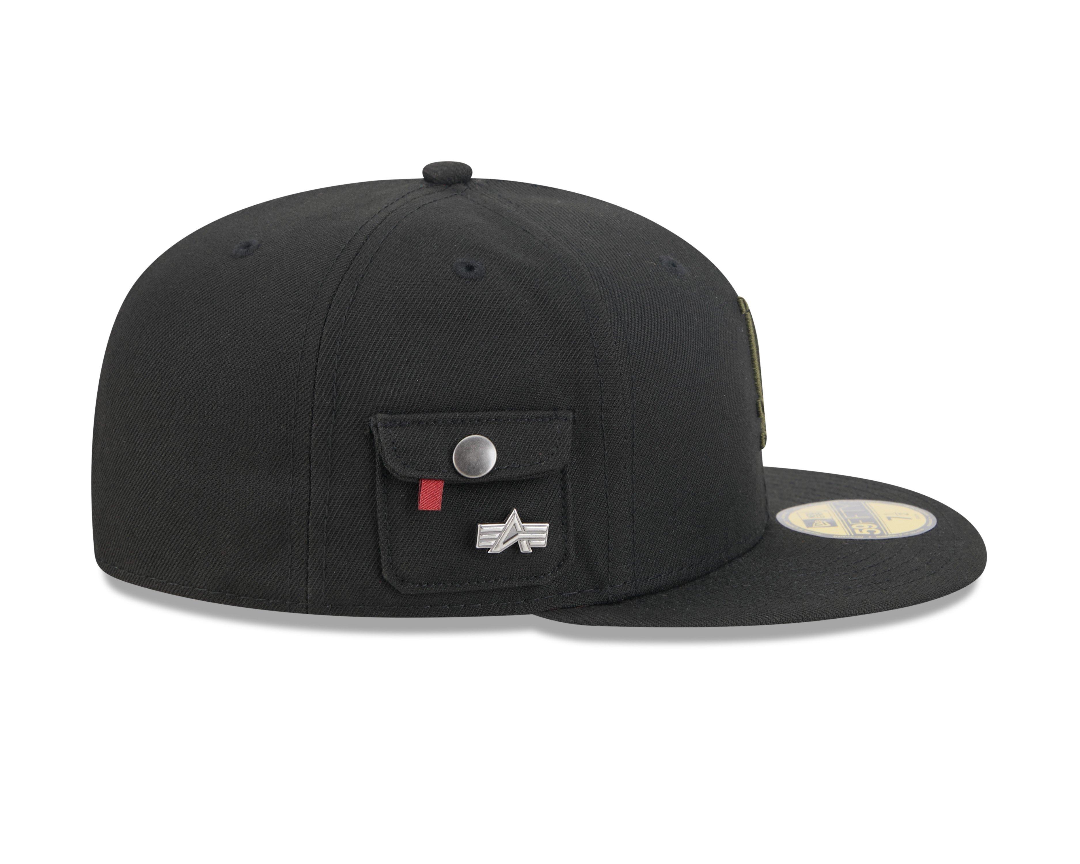 New Era Los Angeles Dodgers 59FIFTY Alpha Industries Fitted Hat - Black - BLACK