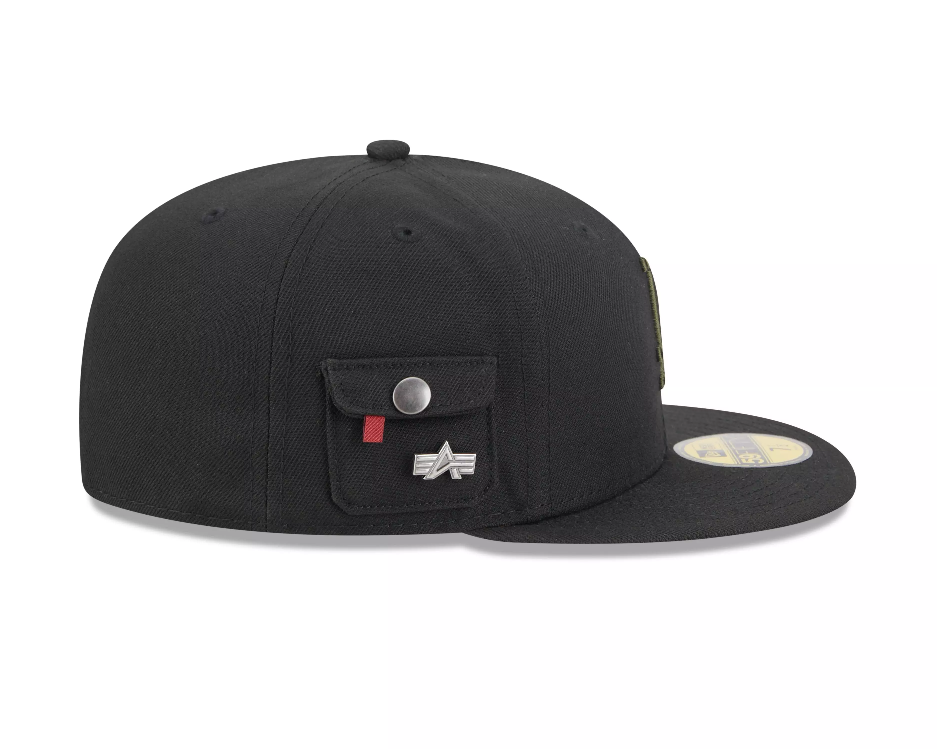 New Era Los Angeles Dodgers 59FIFTY Alpha Industries Fitted Hat - Black - BLACK