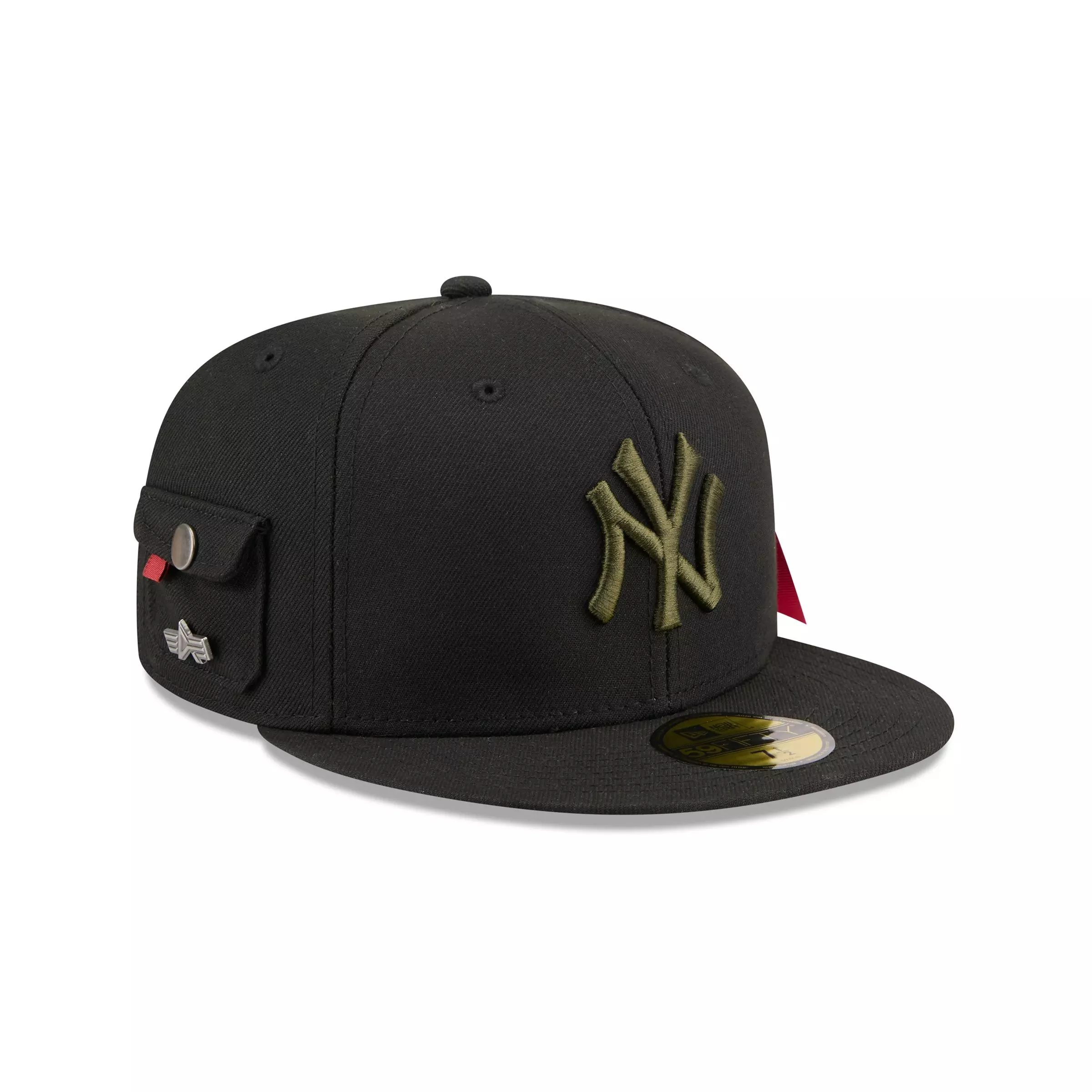 New Era New York Yankees 59FIFTY Alpha Industries Fitted Hat - Black - BLACK