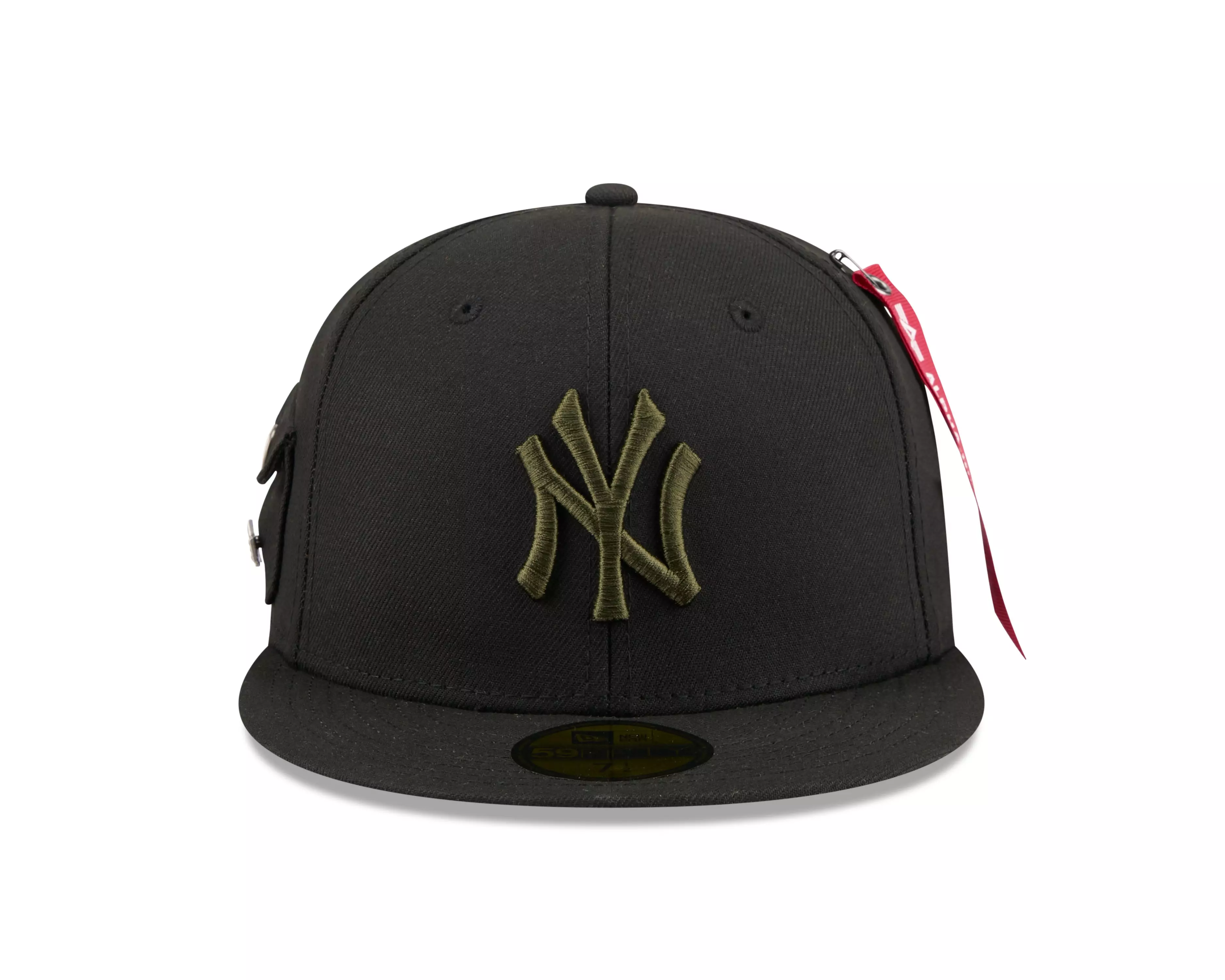 New Era New York Yankees 59FIFTY Alpha Industries Fitted Hat - Black - BLACK