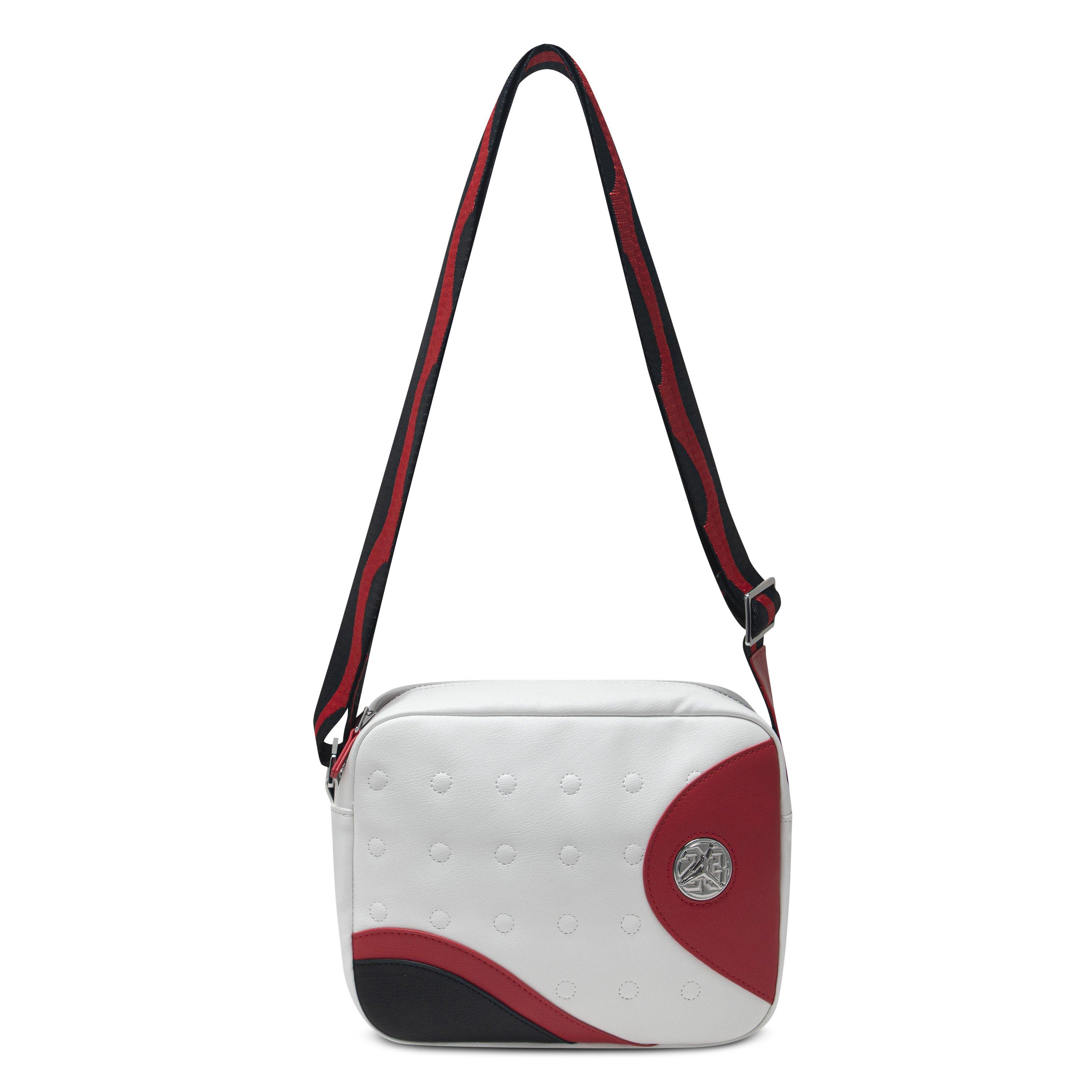 Jordan AJ13 Messenger White/Red Bag