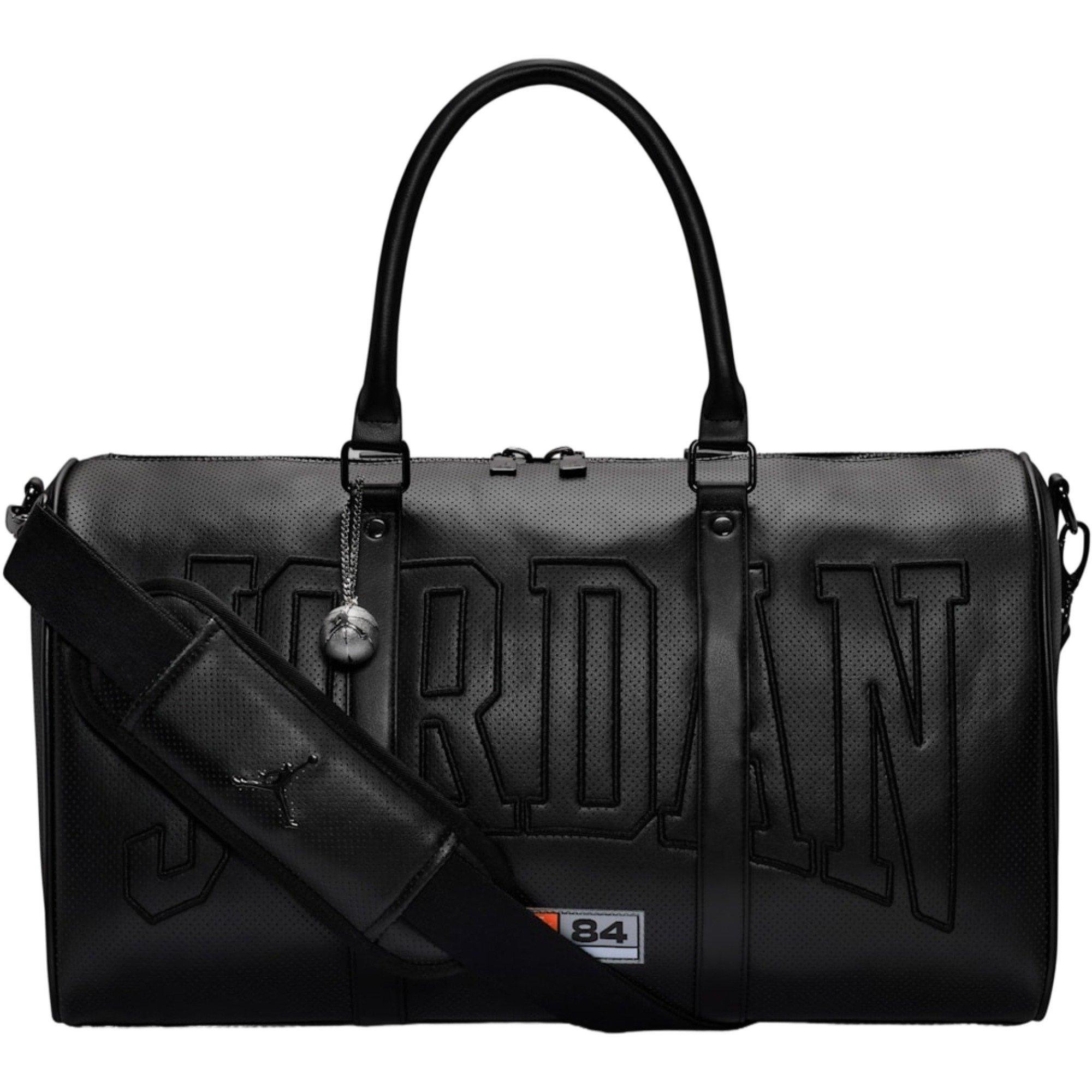 Jordan Perforated Black Duffle Bag