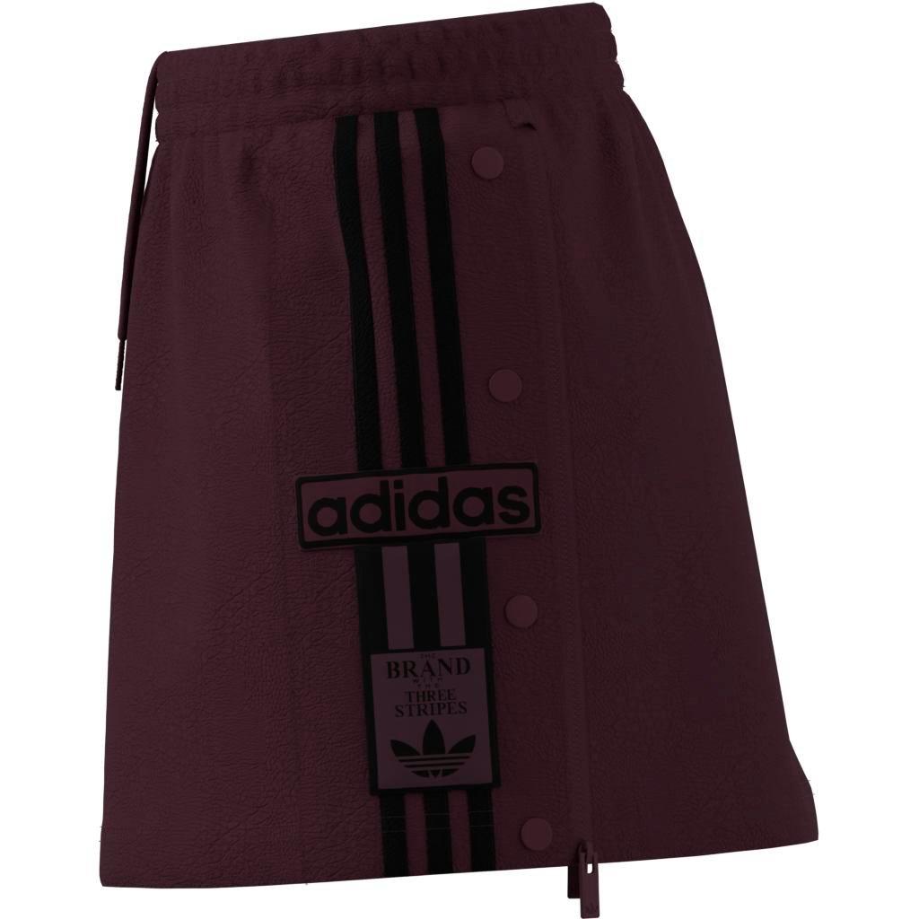 adidas Women's Pleather Skirt - Maroon - MAROON Thumbnail View 4