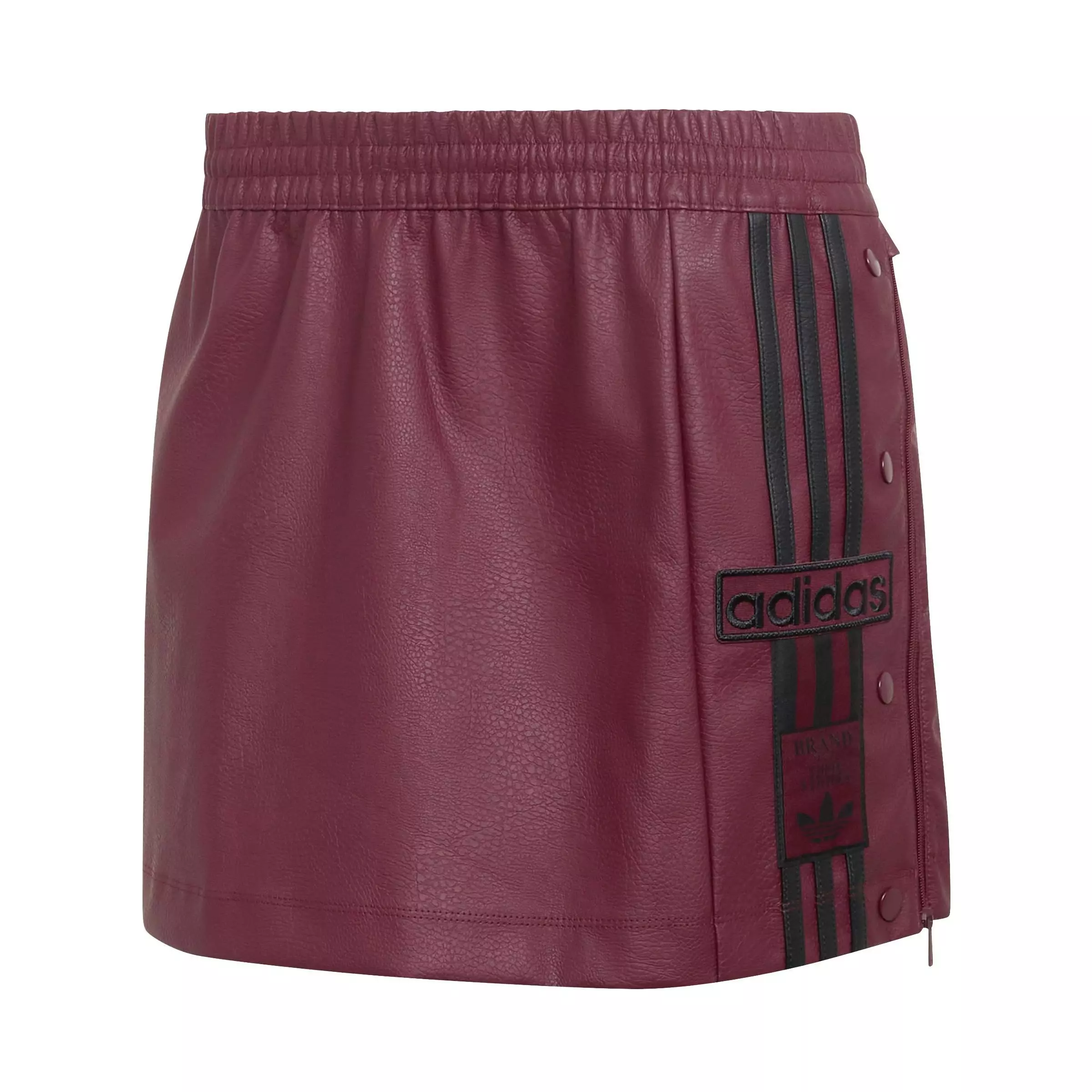 adidas Women's Pleather Skirt - Maroon - MAROON