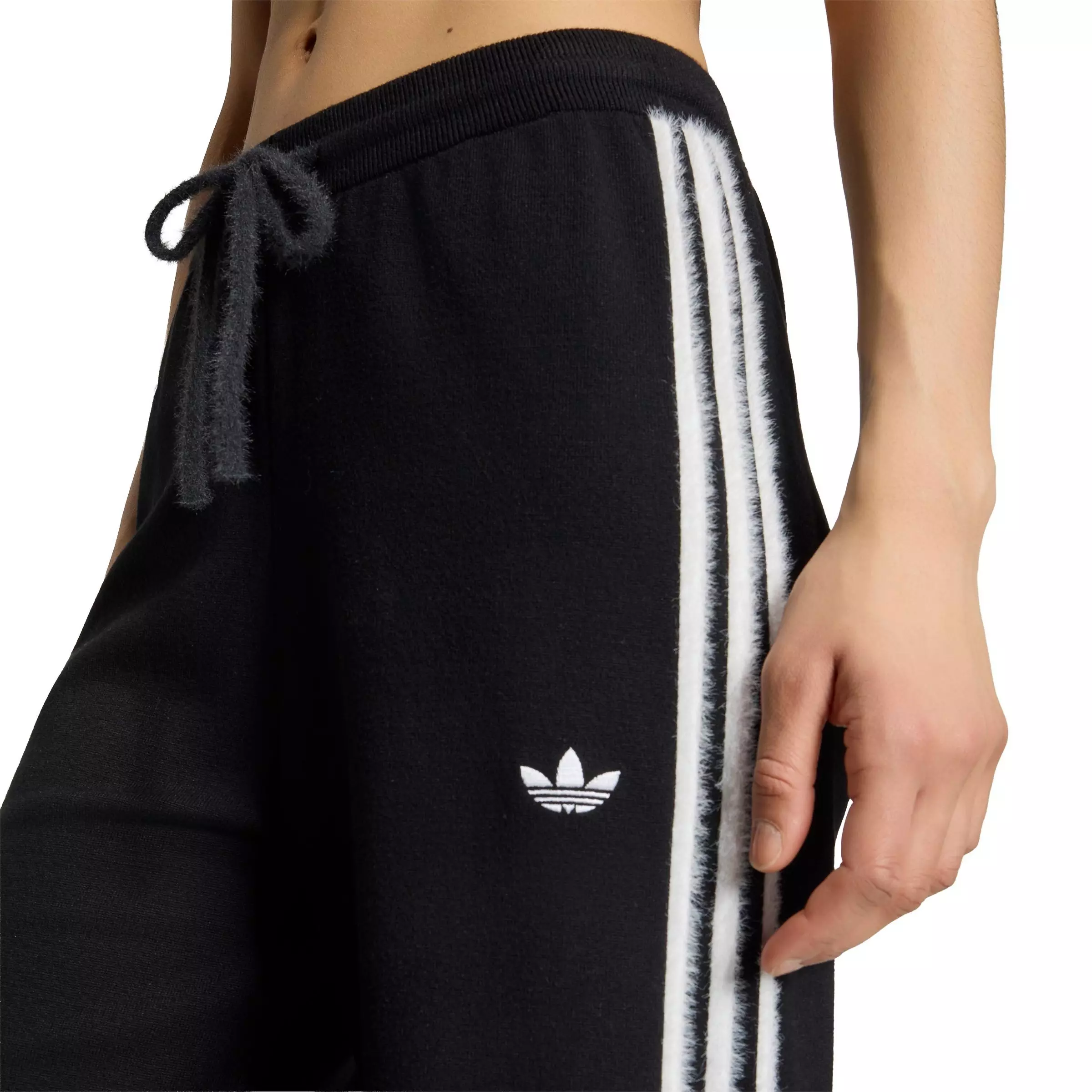 adidas Originals Women's Knit Firebird Track Pants - BLACK/WHITE