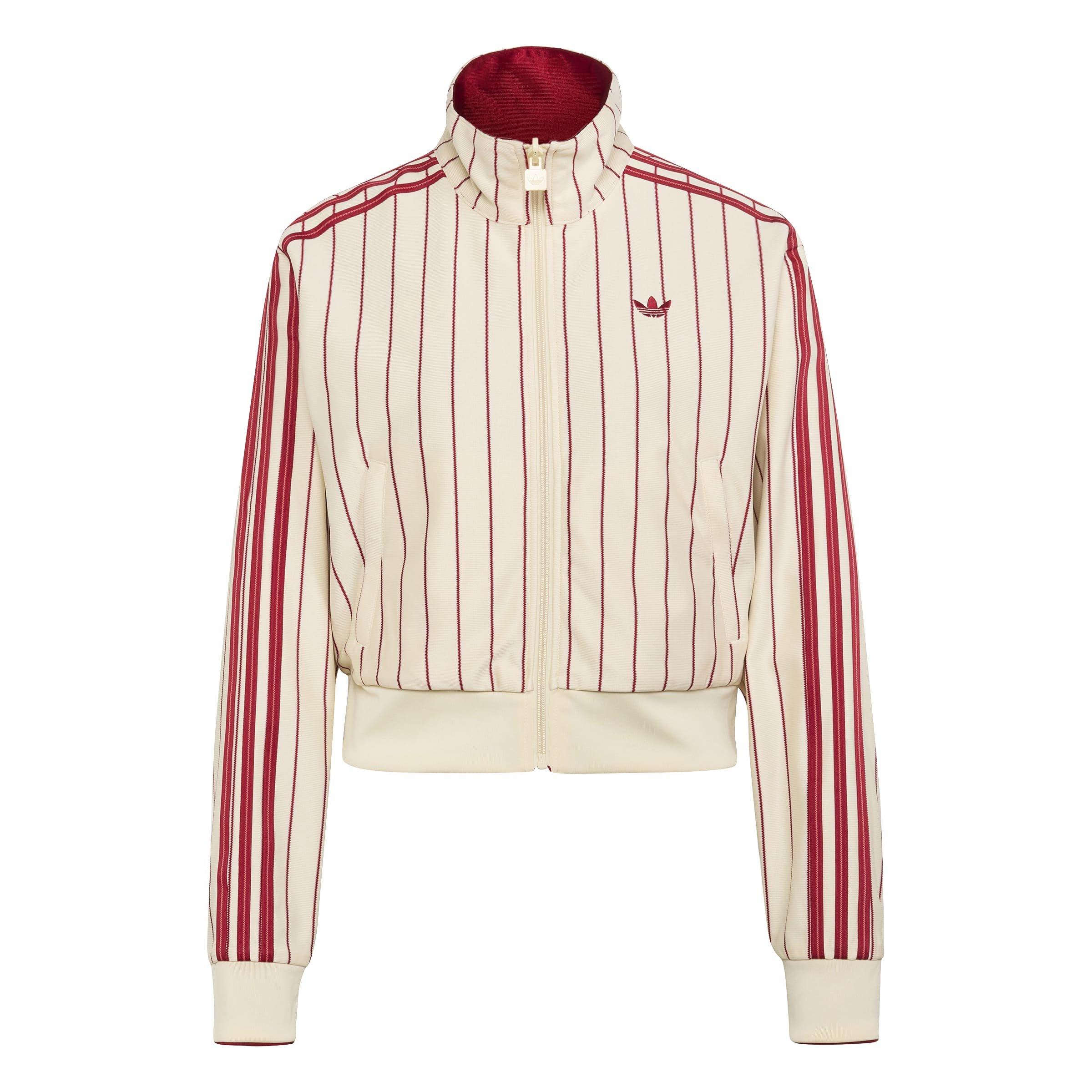 adidas Originals Women's Reversible Firebird Track Jacket - CREAM/RED Thumbnail View 7