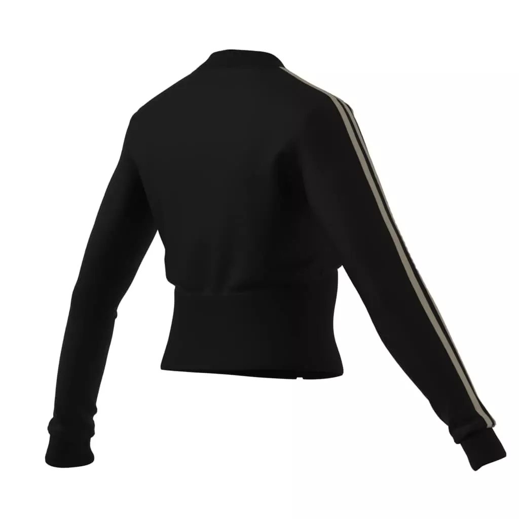 adidas Originals Women's Velvet V-Neck Track Jacket - BLACK