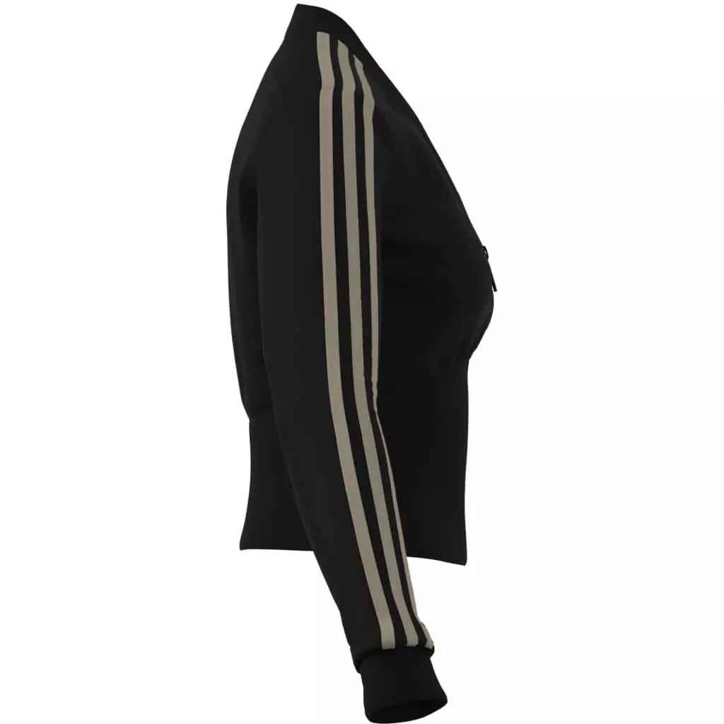 adidas Originals Women's Velvet V-Neck Track Jacket - BLACK