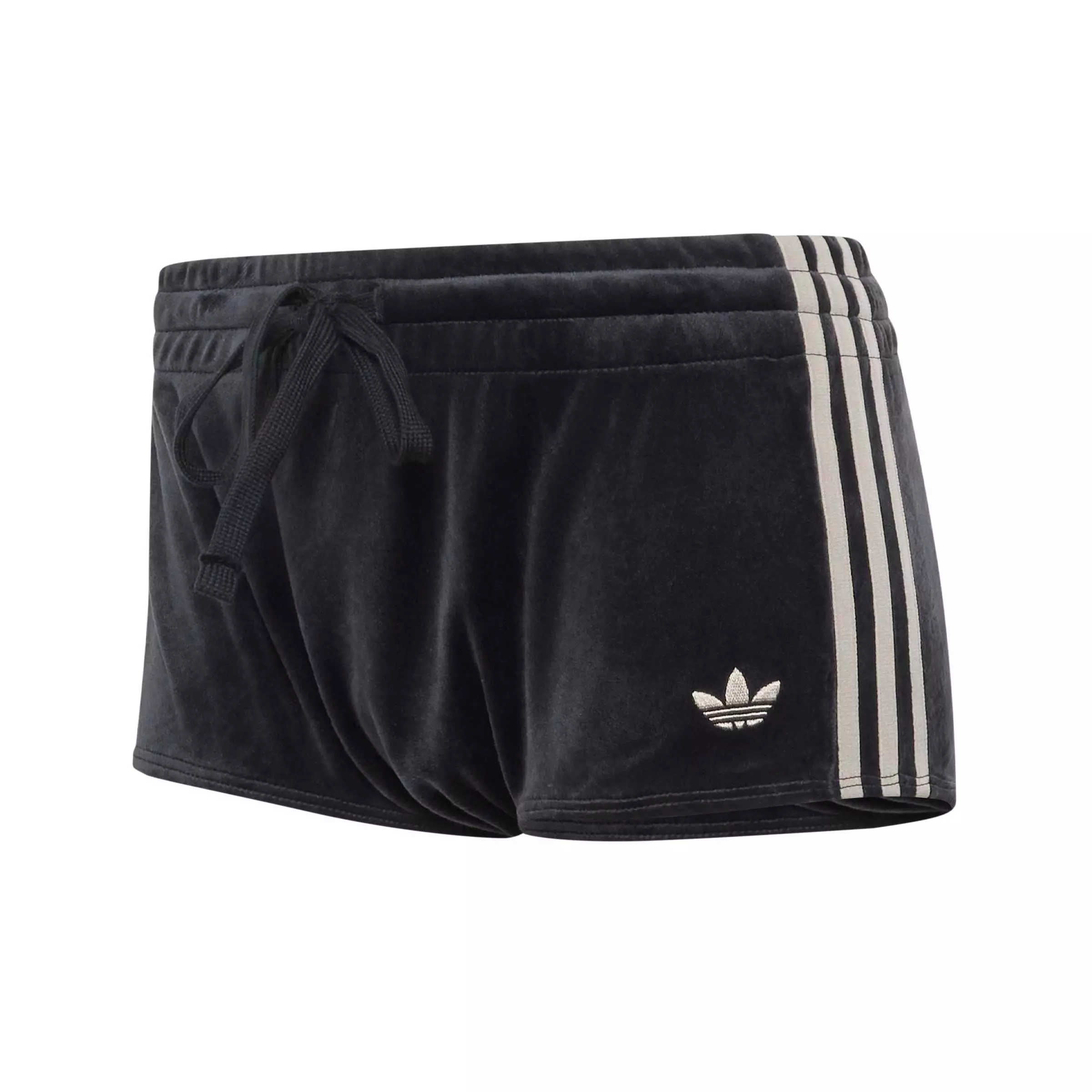 adidas Originals Women's SST Velour Hot Shorts - BLACK