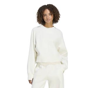 adidas Women's Soft Lux Winter Knit Sweatshirt - OFF-WHITE