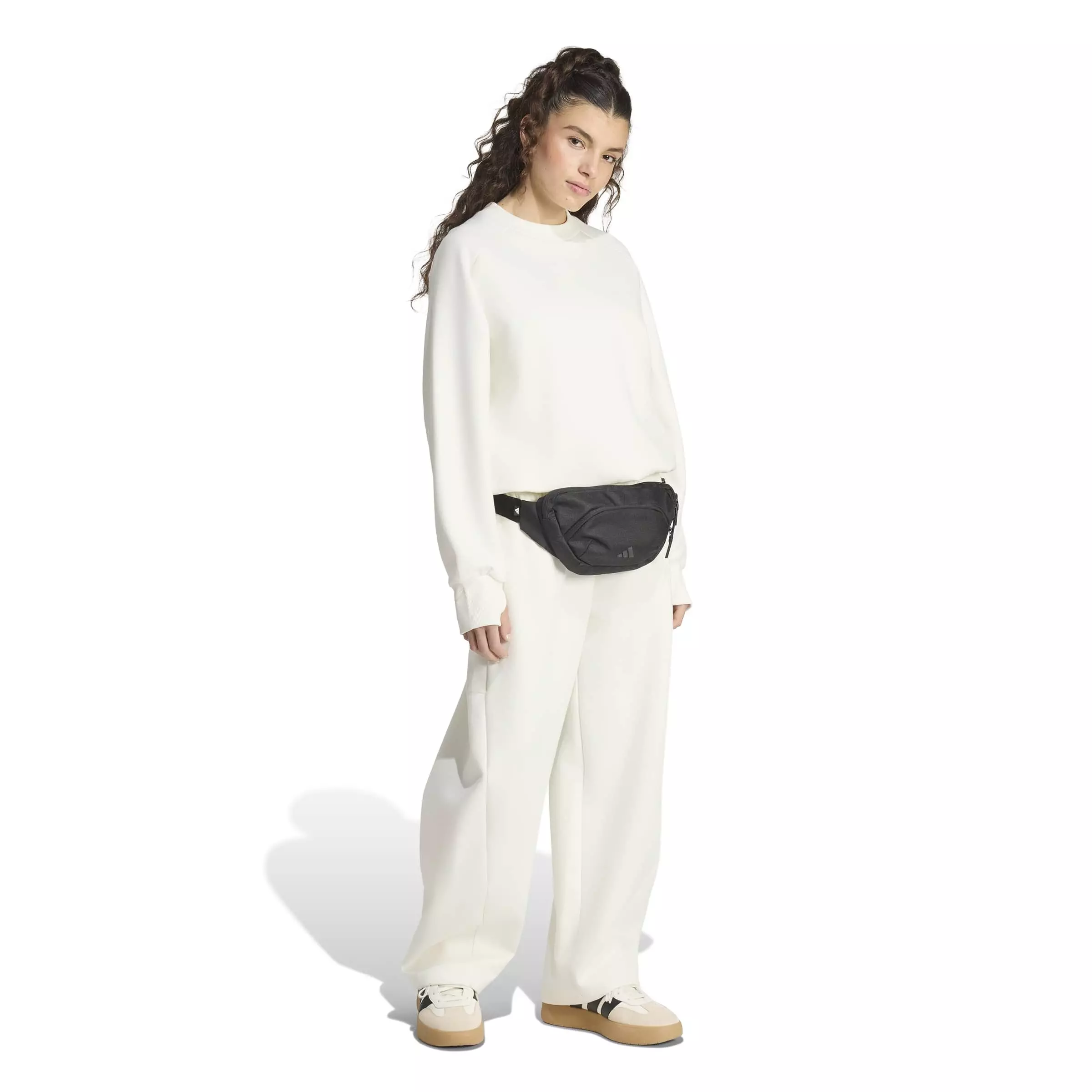 adidas Women's Soft Lux Pants - Off-White - OFF-WHITE
