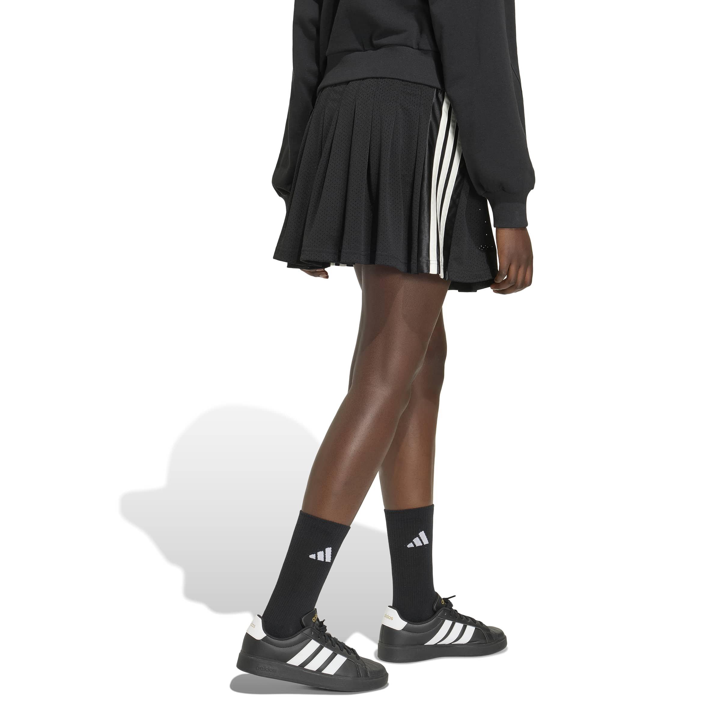 adidas Women's Mesh Stadium Jersey Skort - Black - BLACK/WHITE Thumbnail View 2