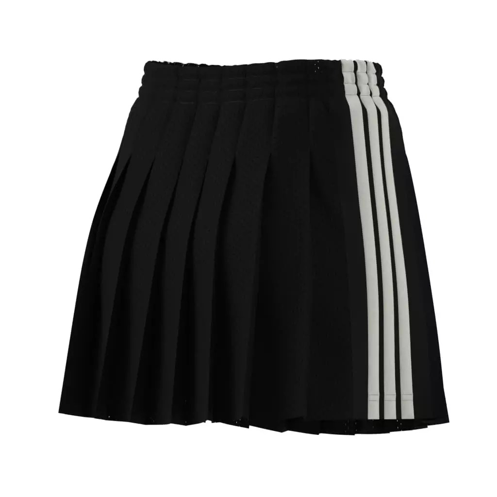 adidas Women's Mesh Stadium Jersey Skort - Black - BLACK/WHITE