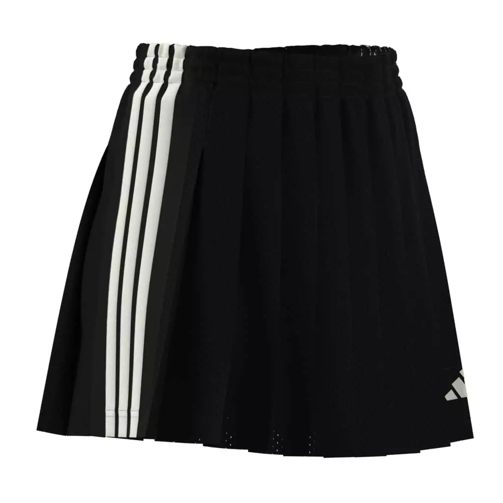 adidas Women's Mesh Stadium Jersey Skort - Black - BLACK/WHITE