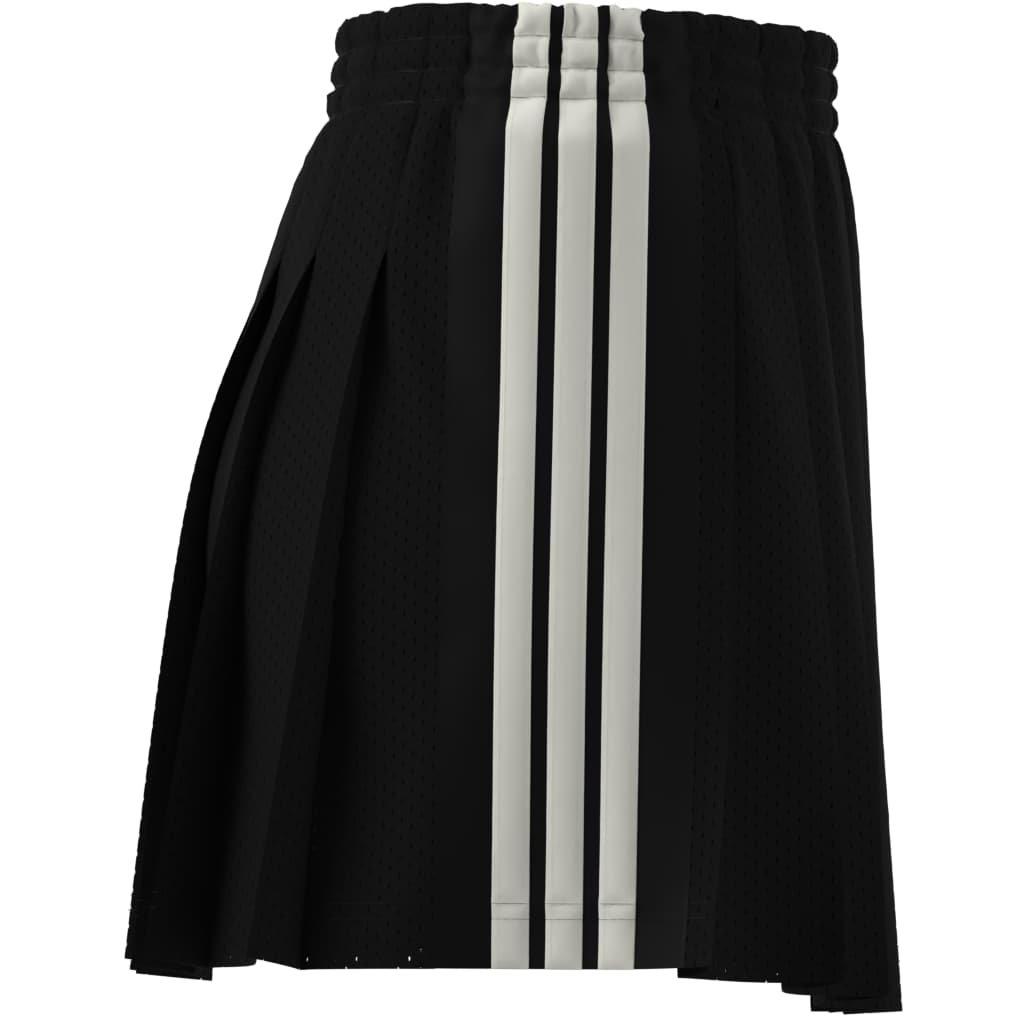 adidas Women's Mesh Stadium Jersey Skort - Black - BLACK/WHITE Thumbnail View 4