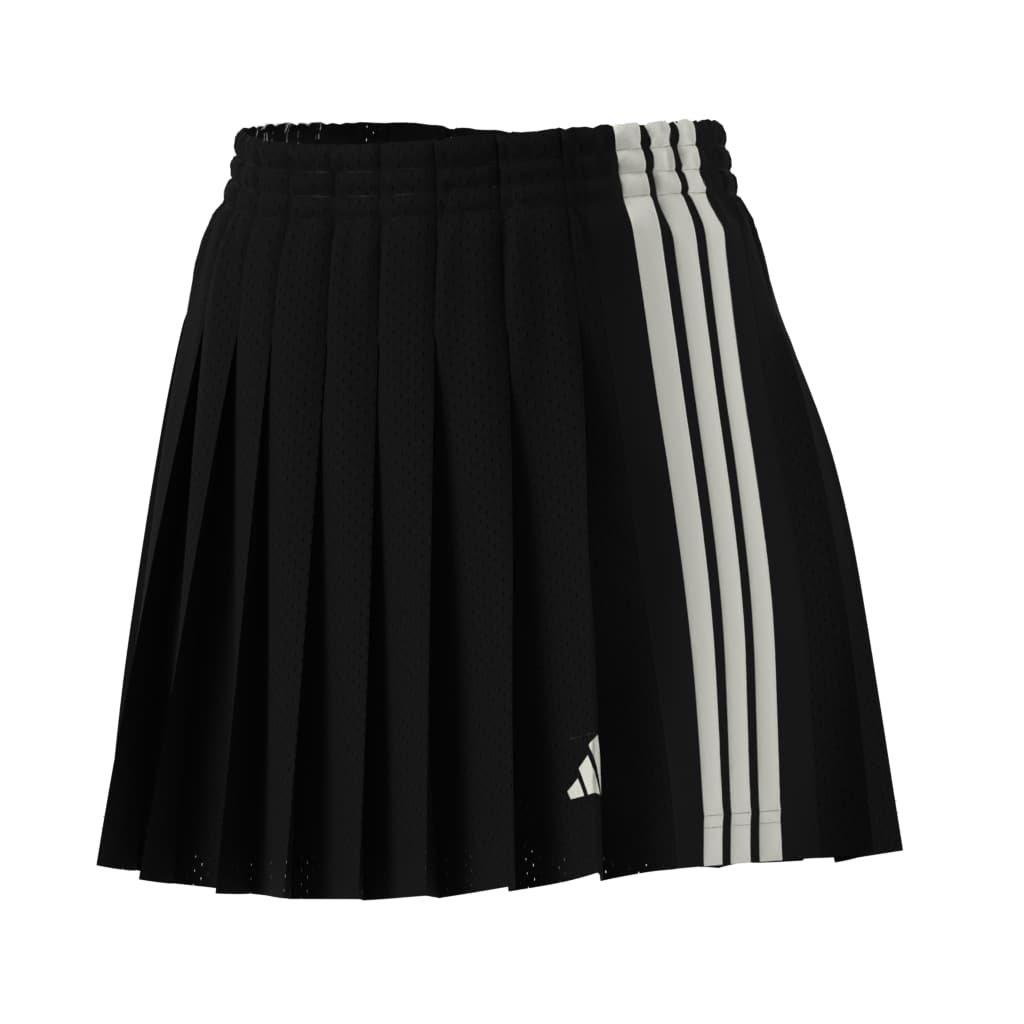 adidas Women's Mesh Stadium Jersey Skort - Black - BLACK/WHITE Thumbnail View 5