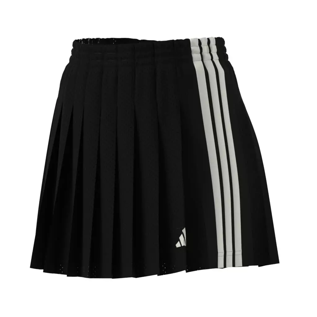 adidas Women's Mesh Stadium Jersey Skort - Black - BLACK/WHITE
