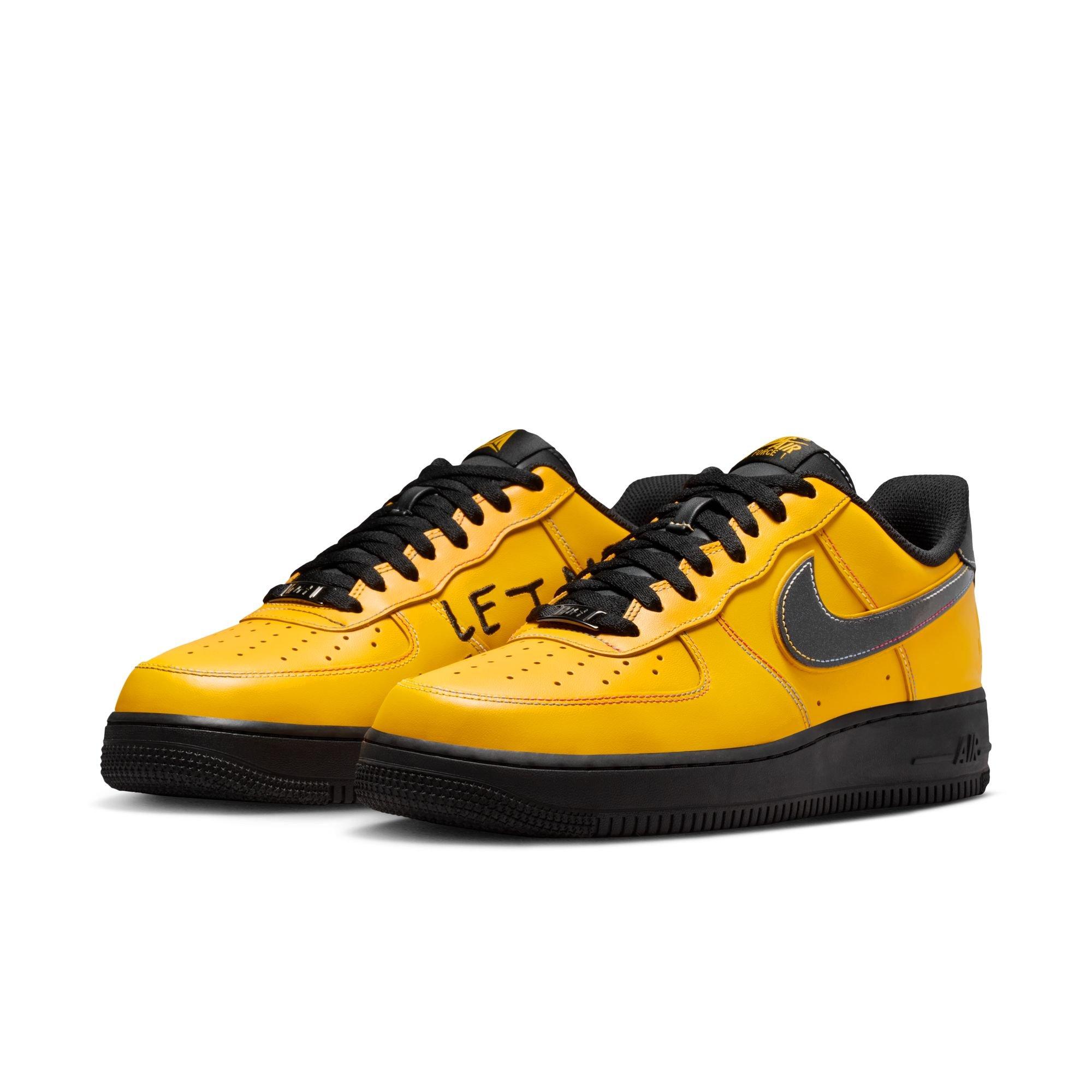 Nike Air Force 1 '07 "Let Ja Be Ja'" Grade School Kids' Shoe - SUNDIAL/BLACK/COBALT BLISS Thumbnail View 3