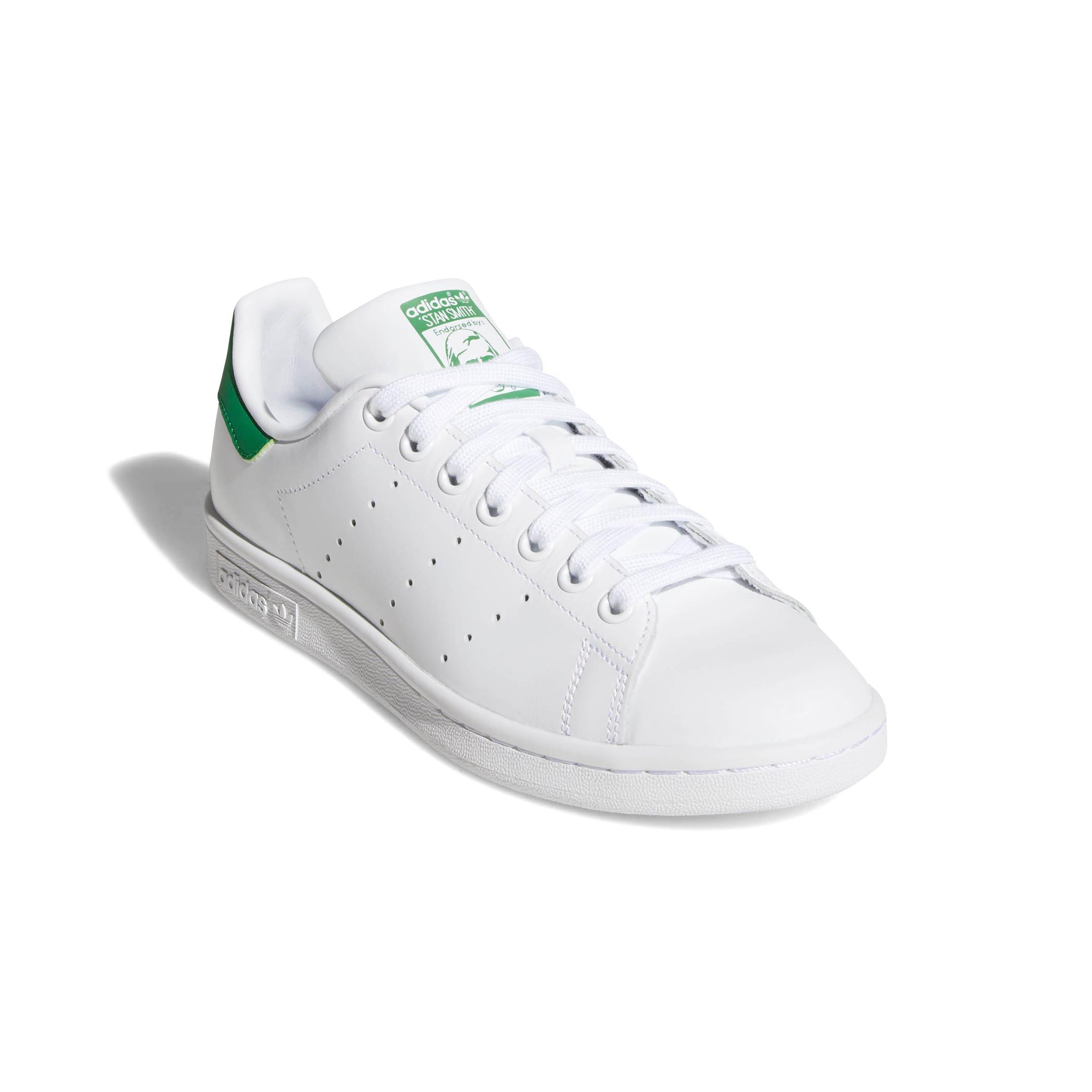adidas Originals Stan Smith "Cloud White/Green" Women's Shoe - WHITE/GREEN Thumbnail View 6
