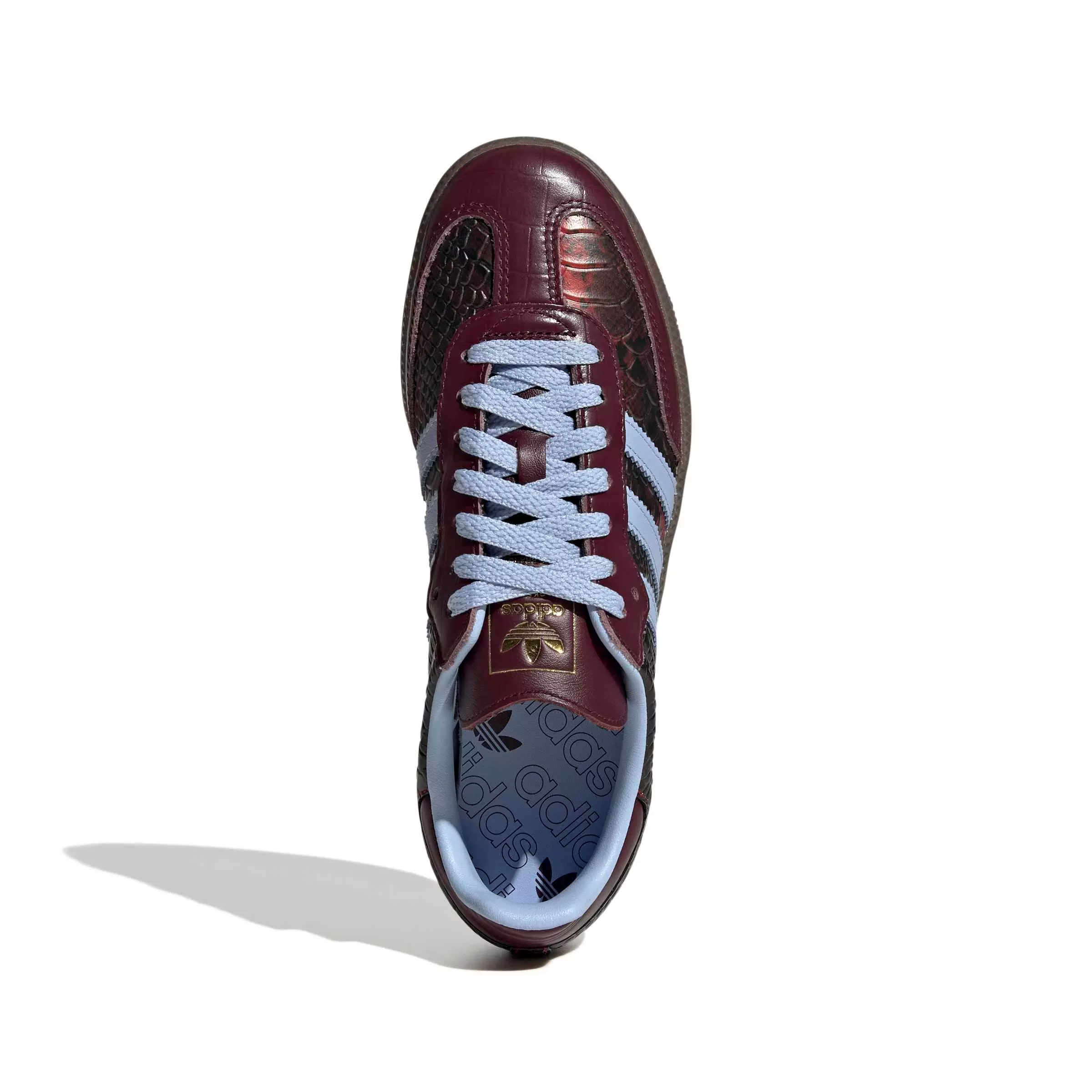 adidas Originals Samba OG "Maroon/Blue Dawn/Gold Metallic" Women's Shoe - MAROON