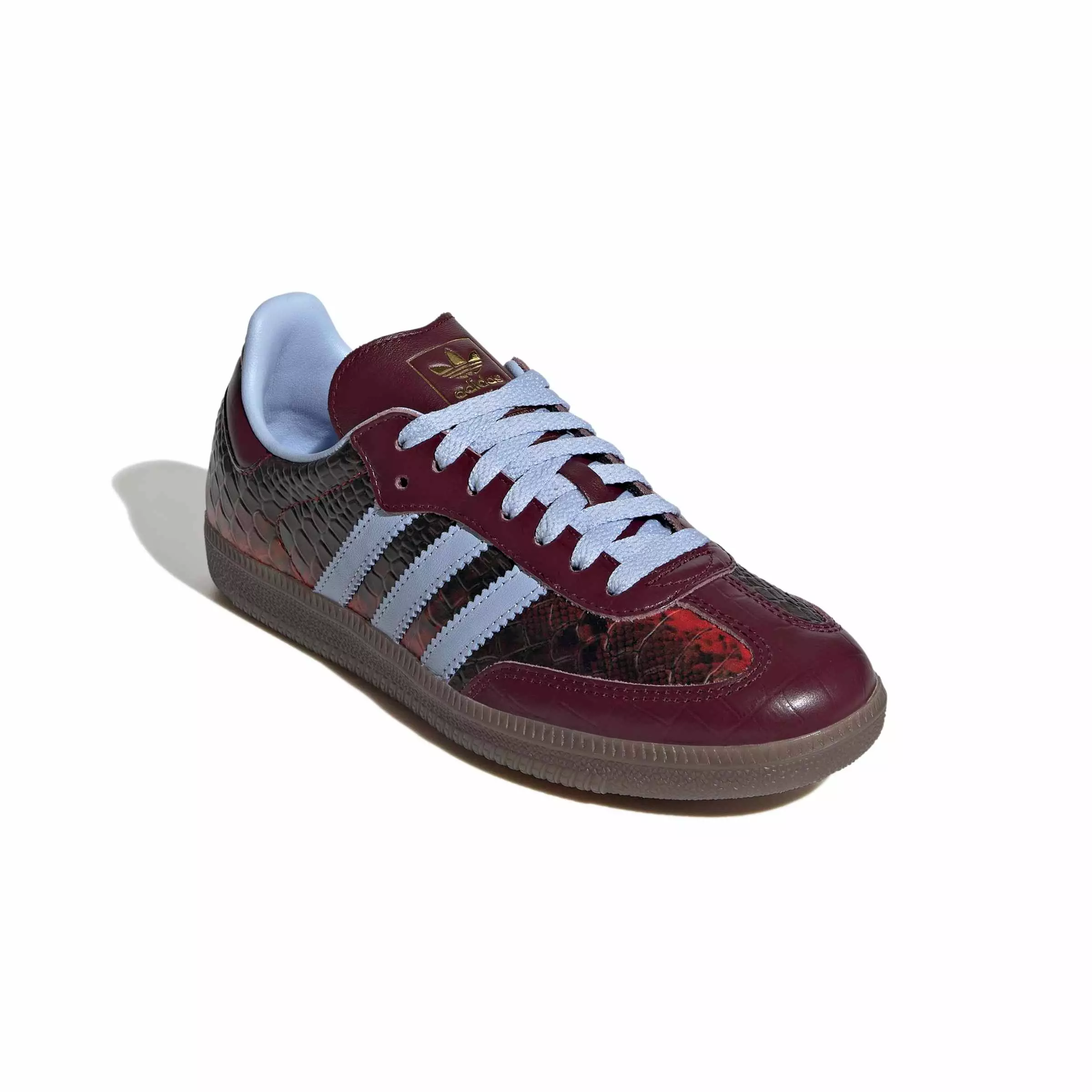 adidas Originals Samba OG "Maroon/Blue Dawn/Gold Metallic" Women's Shoe - MAROON