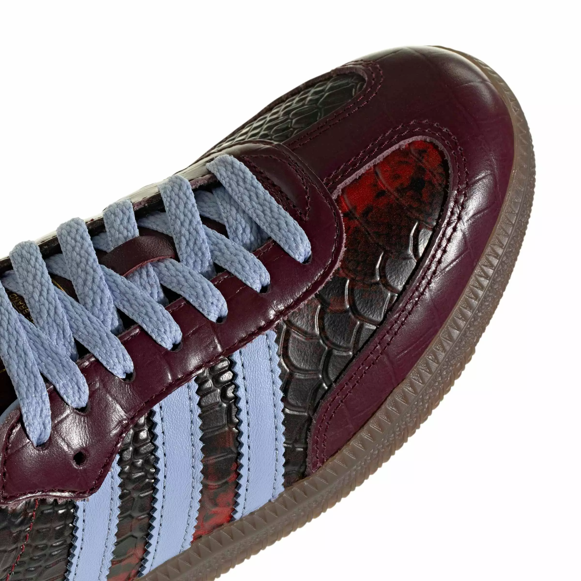 adidas Originals Samba OG "Maroon/Blue Dawn/Gold Metallic" Women's Shoe - MAROON