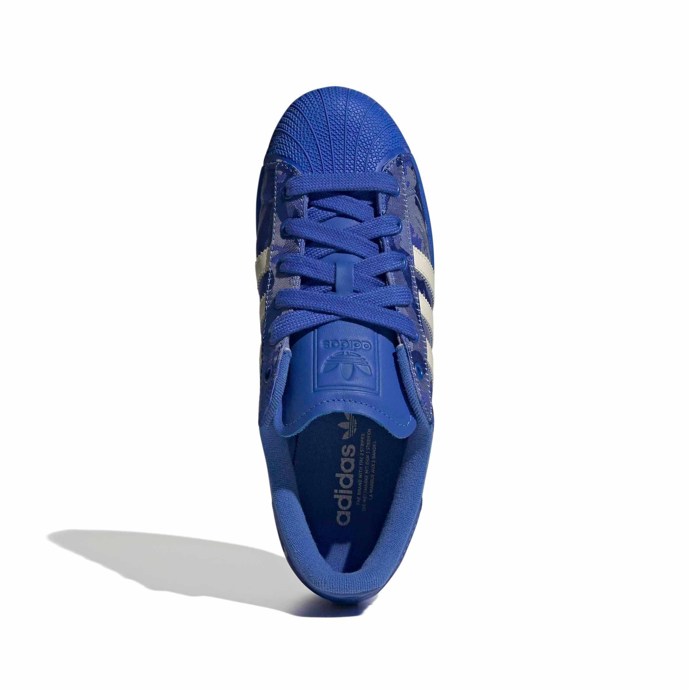 adidas Originals Superstar II "Hi-Res Blue/Off White/Silver Metallic" Men's Shoe - WHITE/BLUE/SILVER Thumbnail View 3