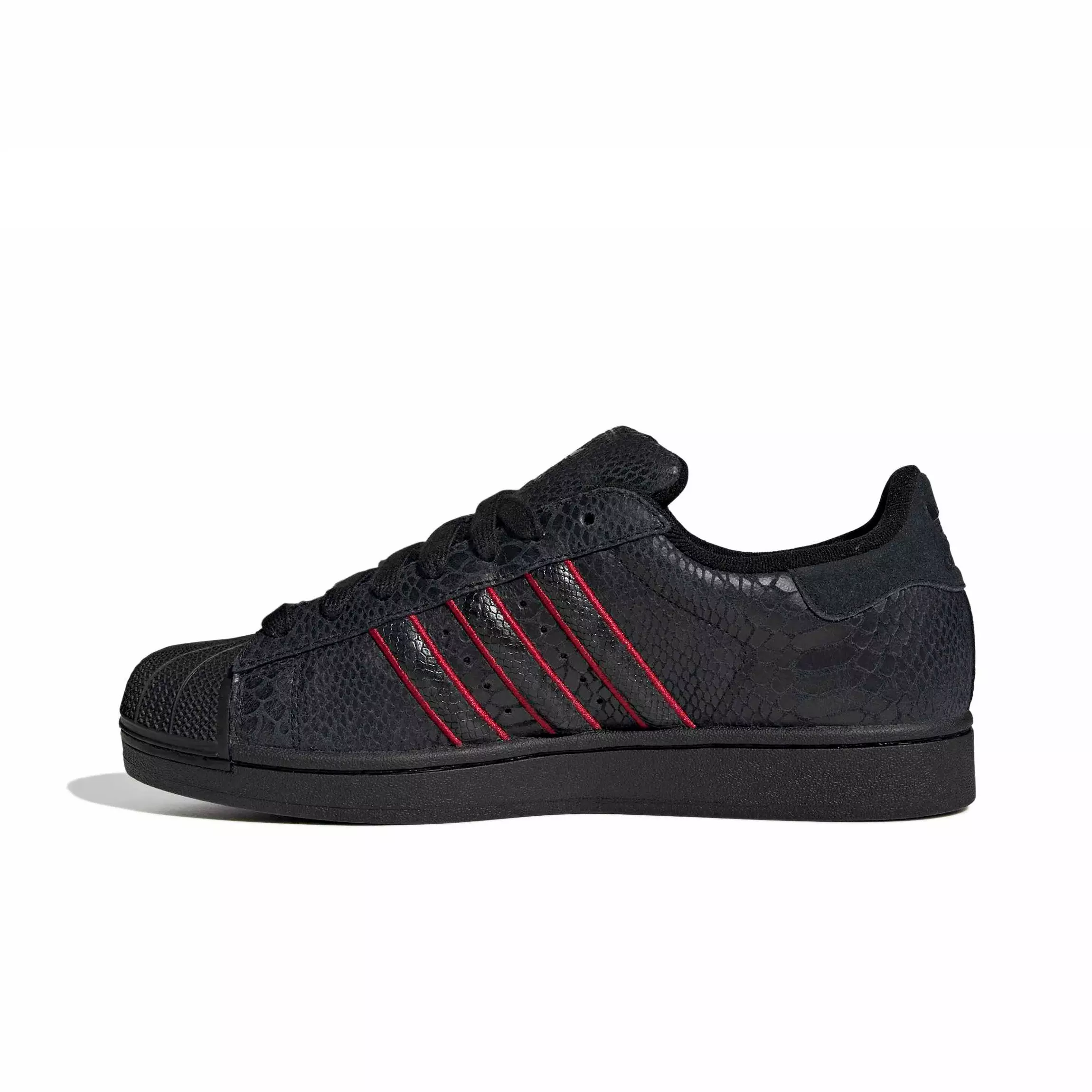 adidas Originals Superstar II "Core Black/Team Victory Red/Utility Black" Men's Shoe - BLACK/RED