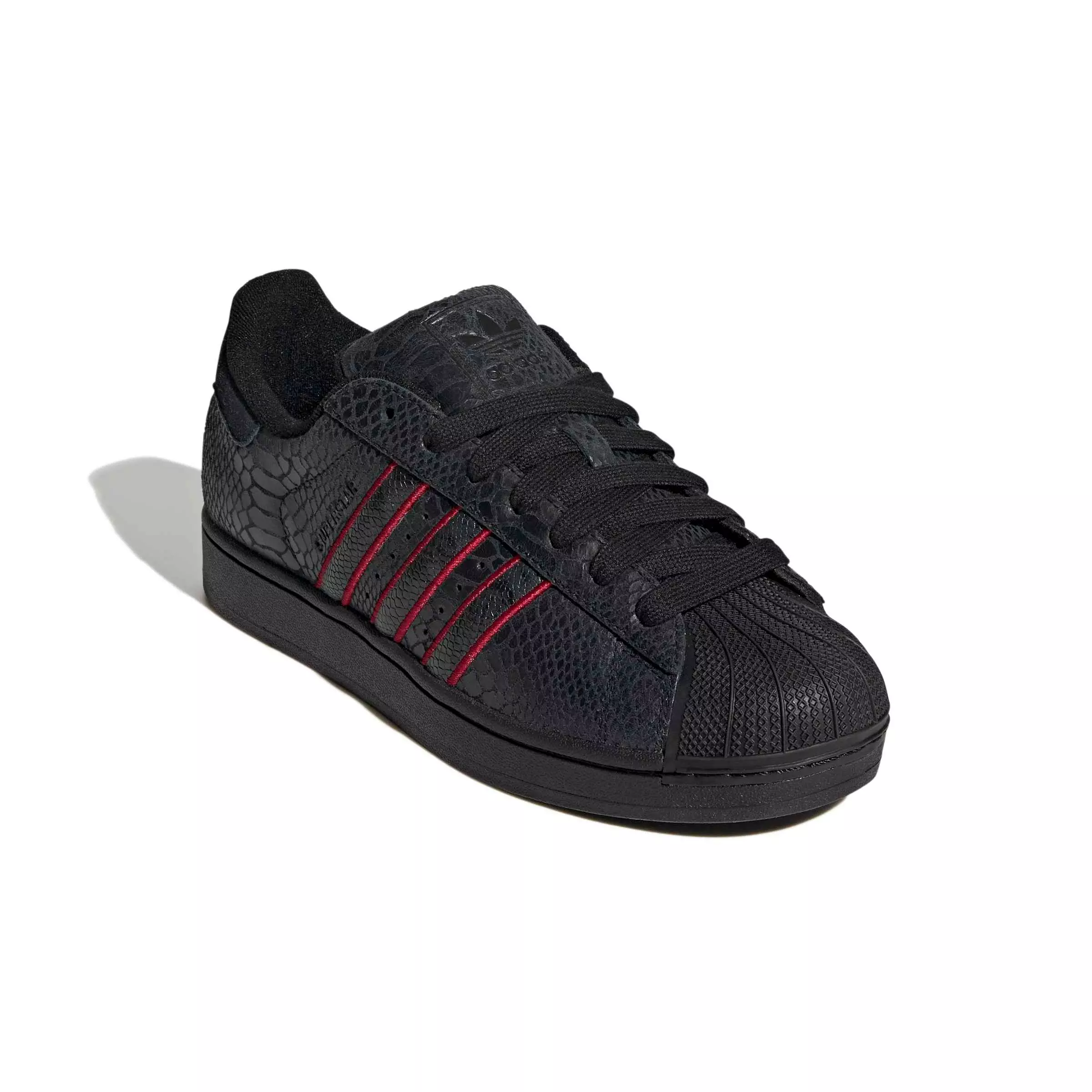 adidas Originals Superstar II "Core Black/Team Victory Red/Utility Black" Men's Shoe - BLACK/RED
