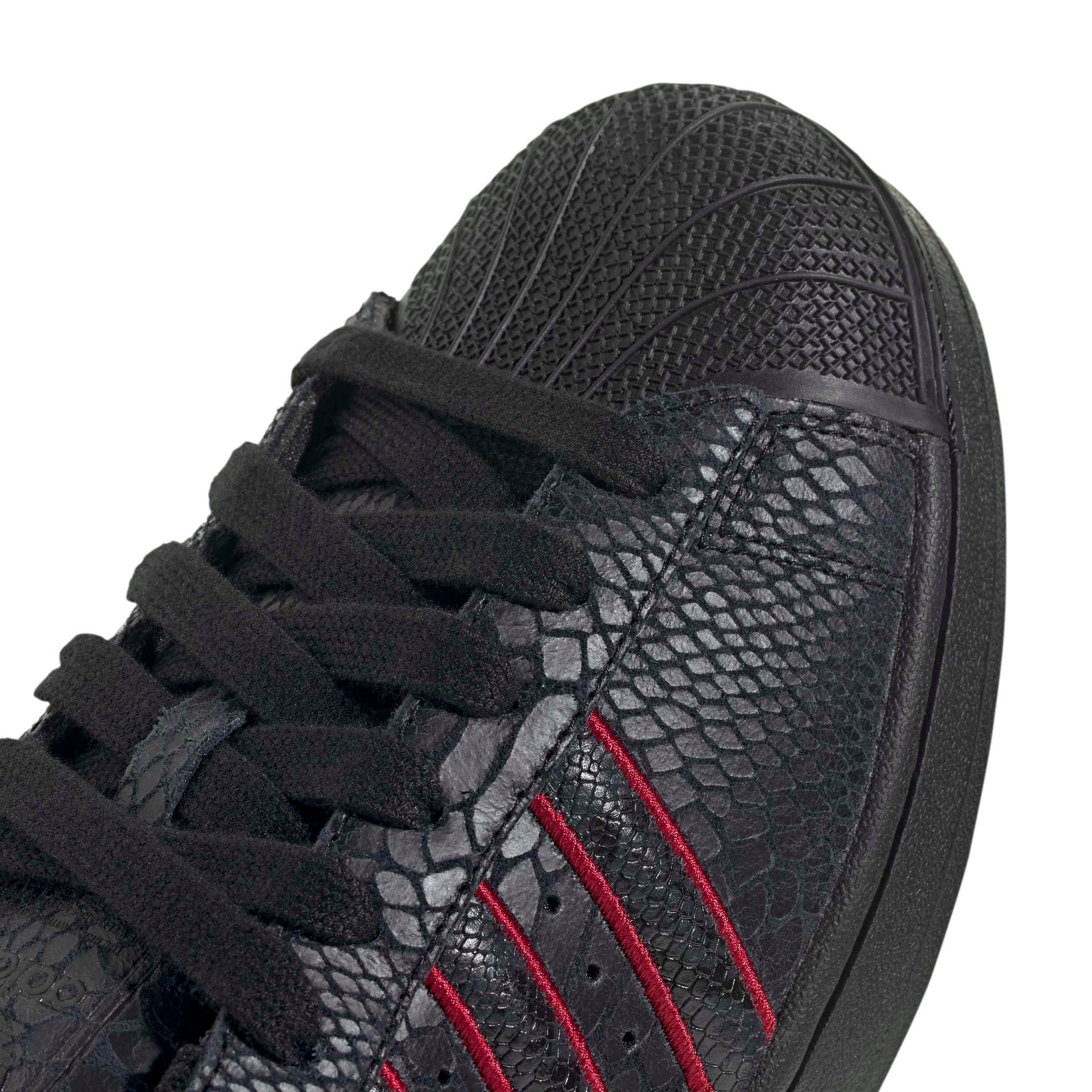 adidas Originals Superstar II "Core Black/Team Victory Red/Utility Black" Men's Shoe - BLACK/RED Thumbnail View 7