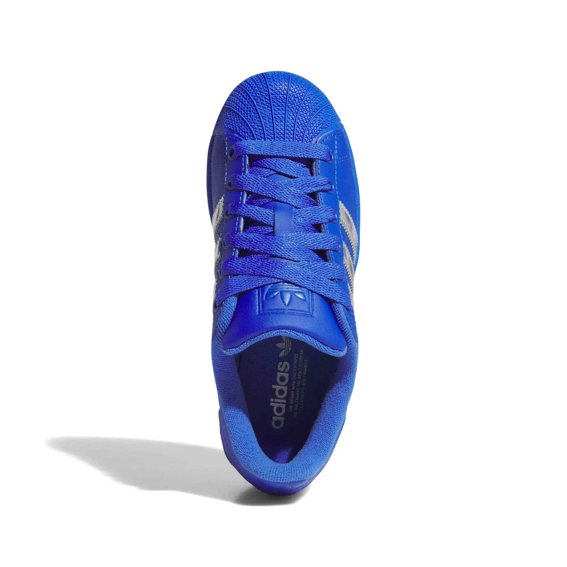 adidas Originals Superstar II "Hi-Res Blue/Silver Metallic" Grade School Boys' Shoe - BLUE