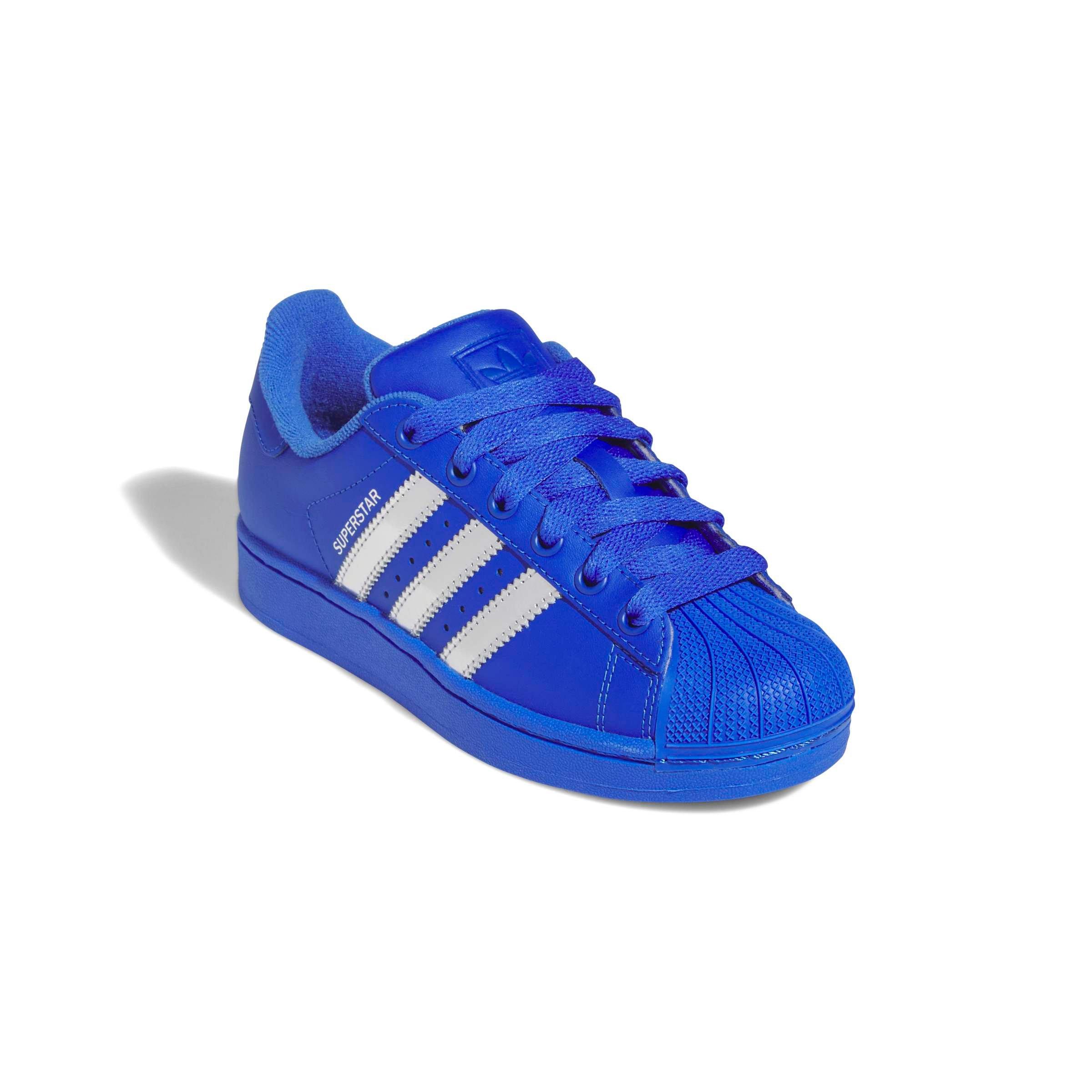 adidas Originals Superstar II "Hi-Res Blue/Silver Metallic" Grade School Boys' Shoe - BLUE Thumbnail View 5