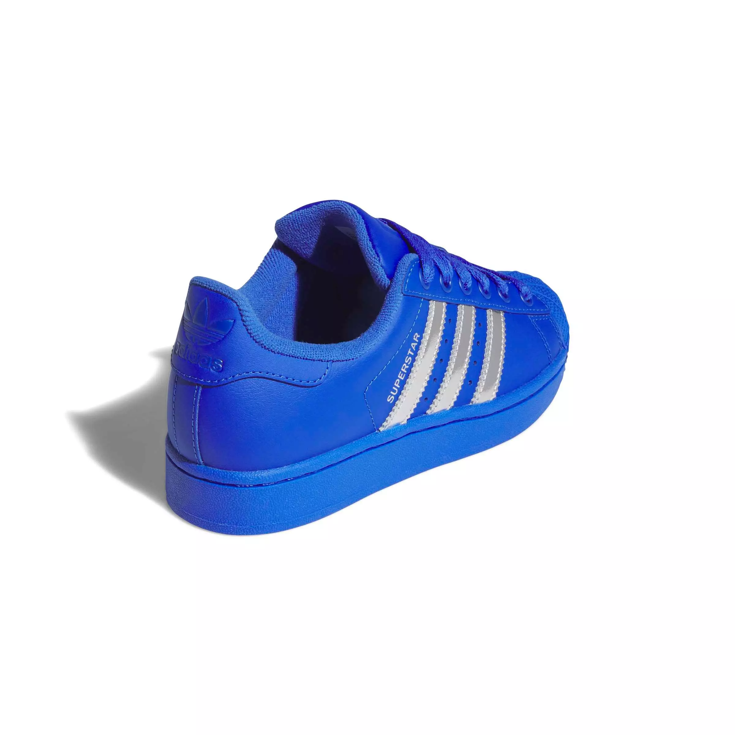 adidas Originals Superstar II "Hi-Res Blue/Silver Metallic" Grade School Boys' Shoe - BLUE