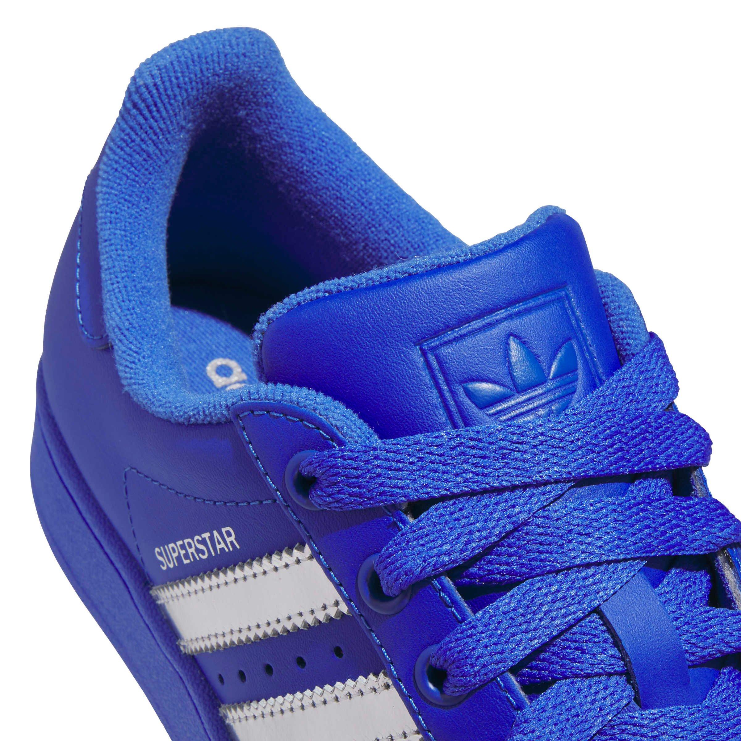 adidas Originals Superstar II "Hi-Res Blue/Silver Metallic" Grade School Boys' Shoe - BLUE Thumbnail View 8